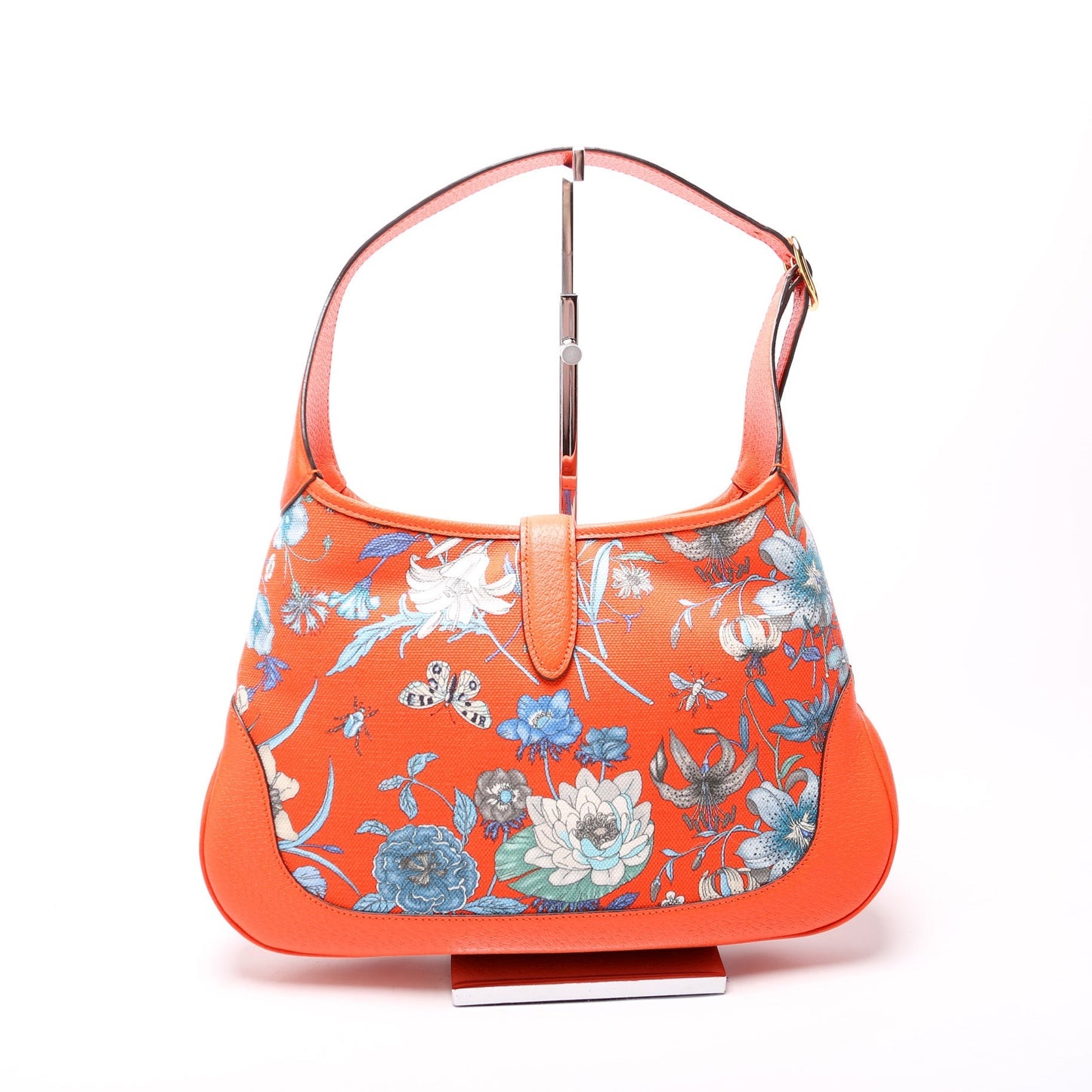 Gucci Jackie Flora Canvas Medium Shoulder Bag Hobo 3
