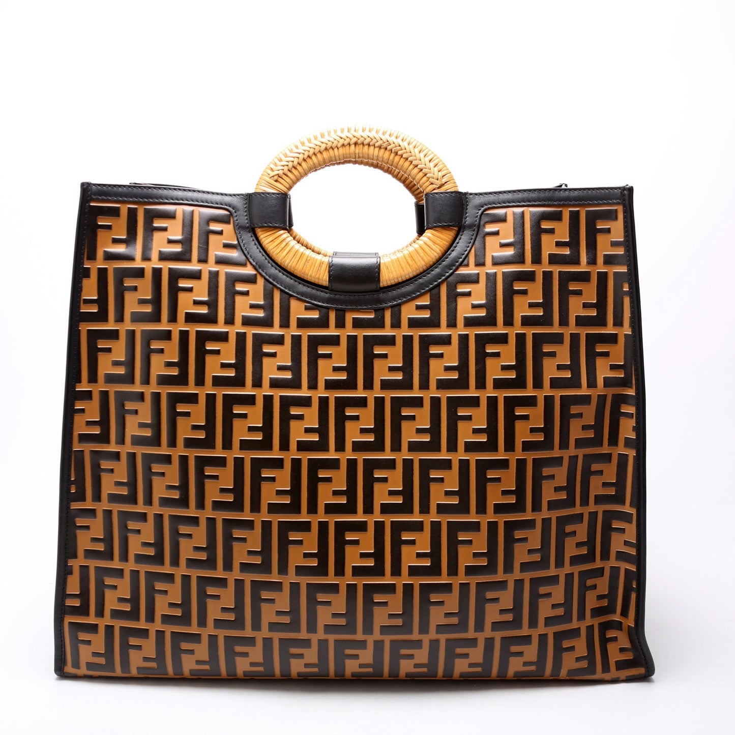 Fendi Ff Runaway Shopper 8Bh351 Bag Leather Large Travel Bag
