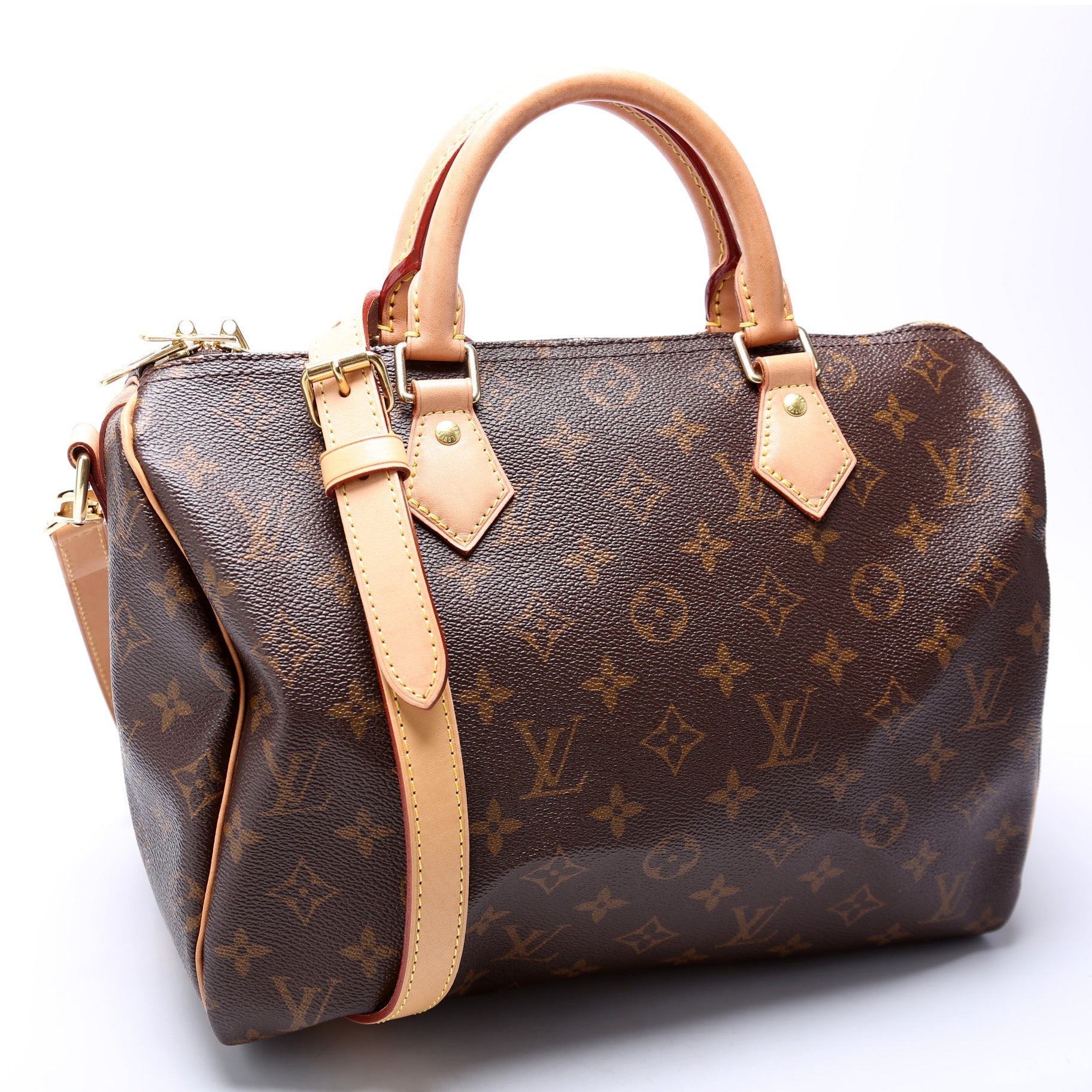 Louis Vuitton Speedy 30 Bandouliere Monogram Handbag Monogram 8