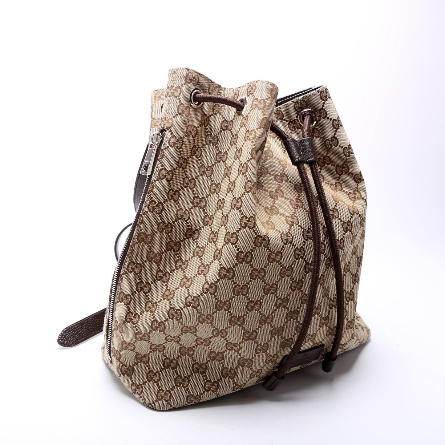 Gucci GG Drawstring Backpack Canvas Jewelry Backpack 7