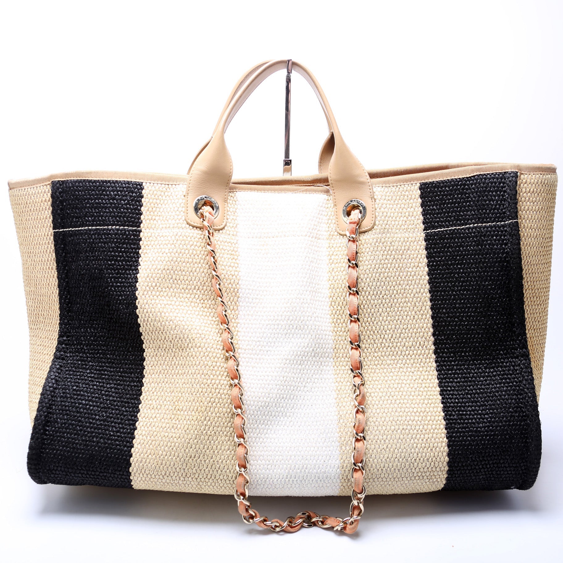 Chanel Deauville Raffia 29M Handbag