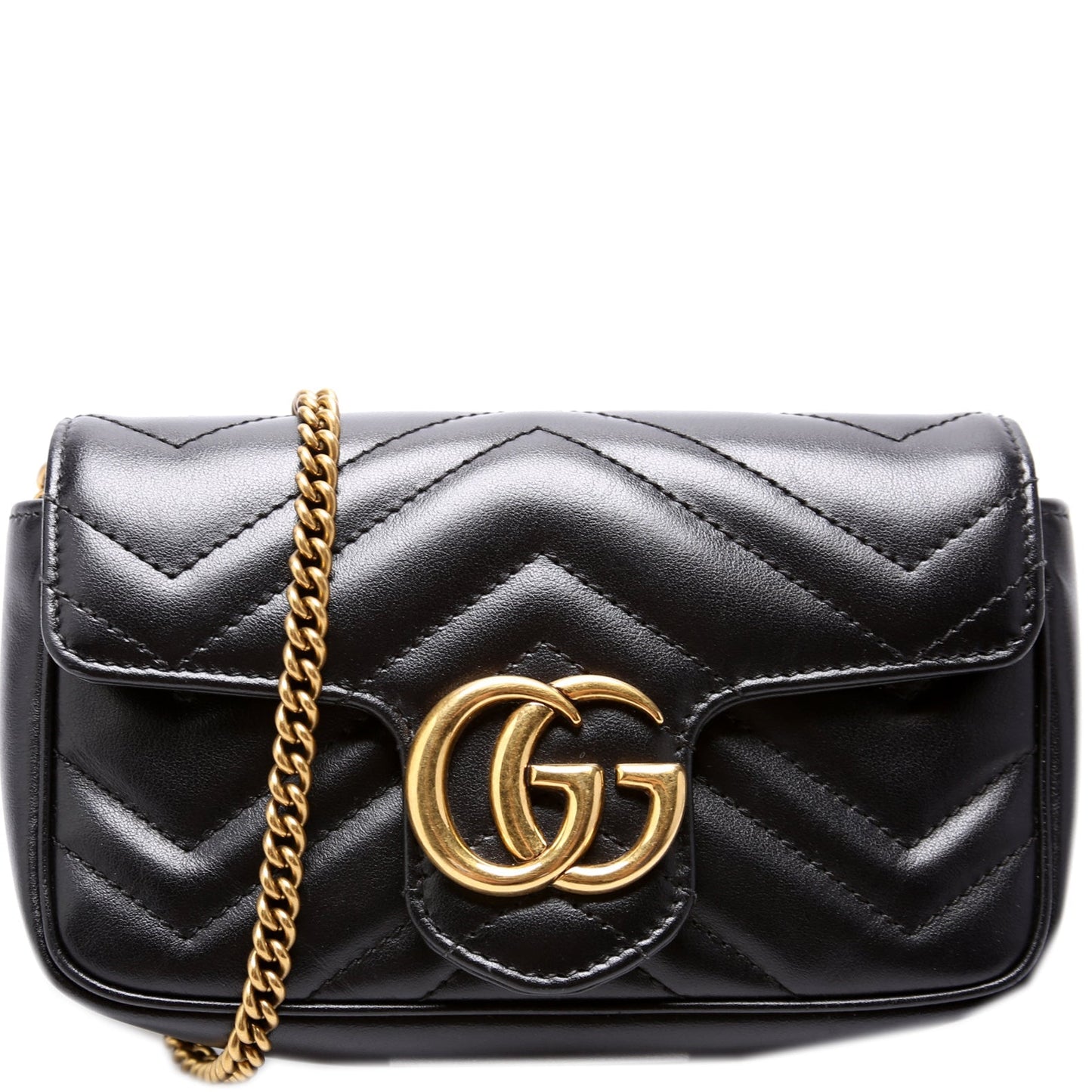 Gucci Marmont Super Leather Mini Flap Travel Bag Flap 3