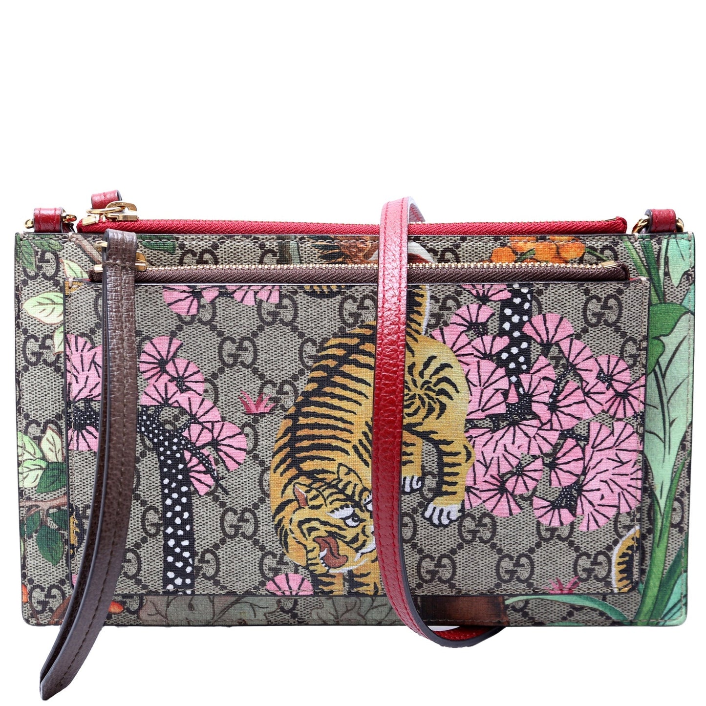 Gucci GG Supreme Tian Bengal Double Shoulder Bag