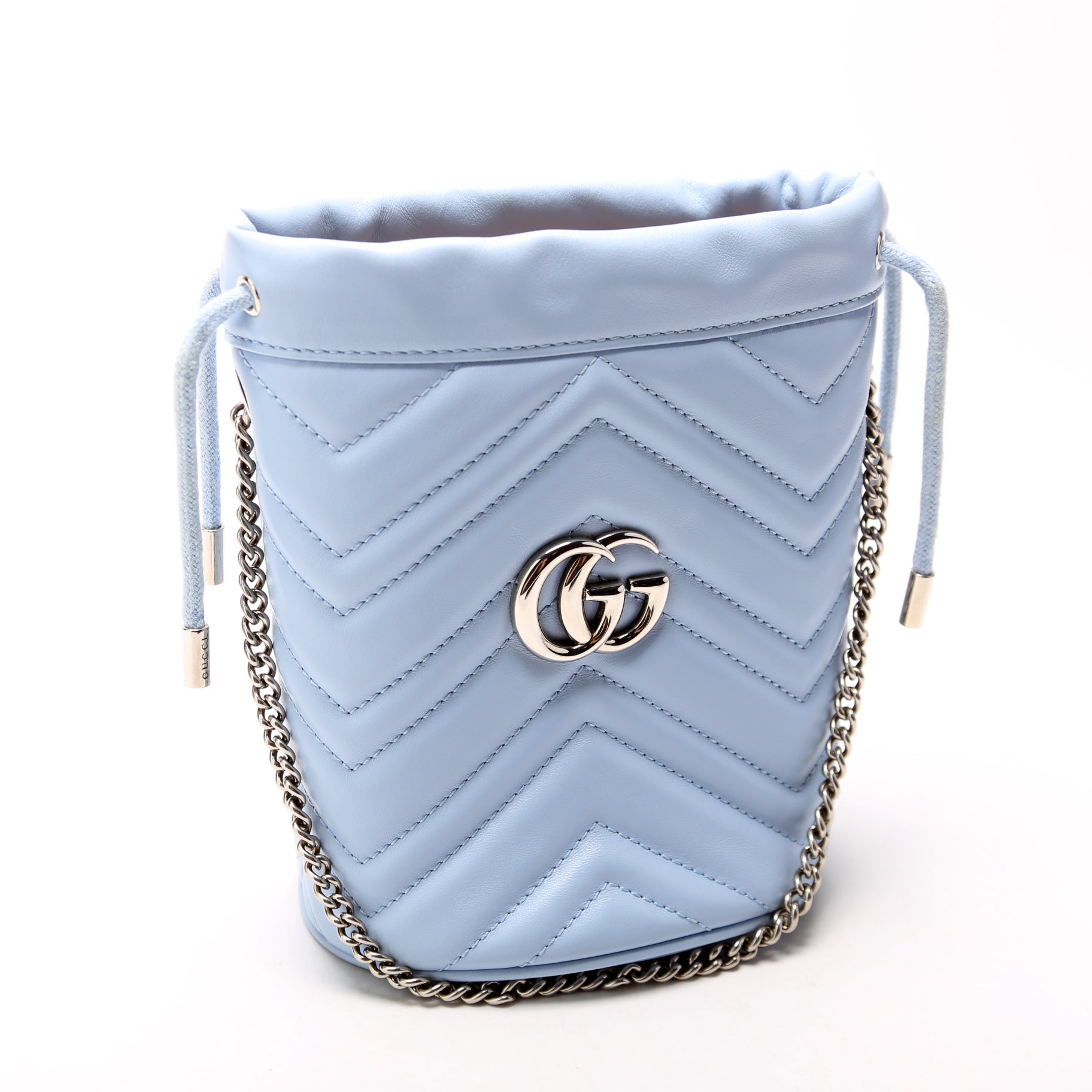 Gucci Marmont Blue Mini Bucket Bag