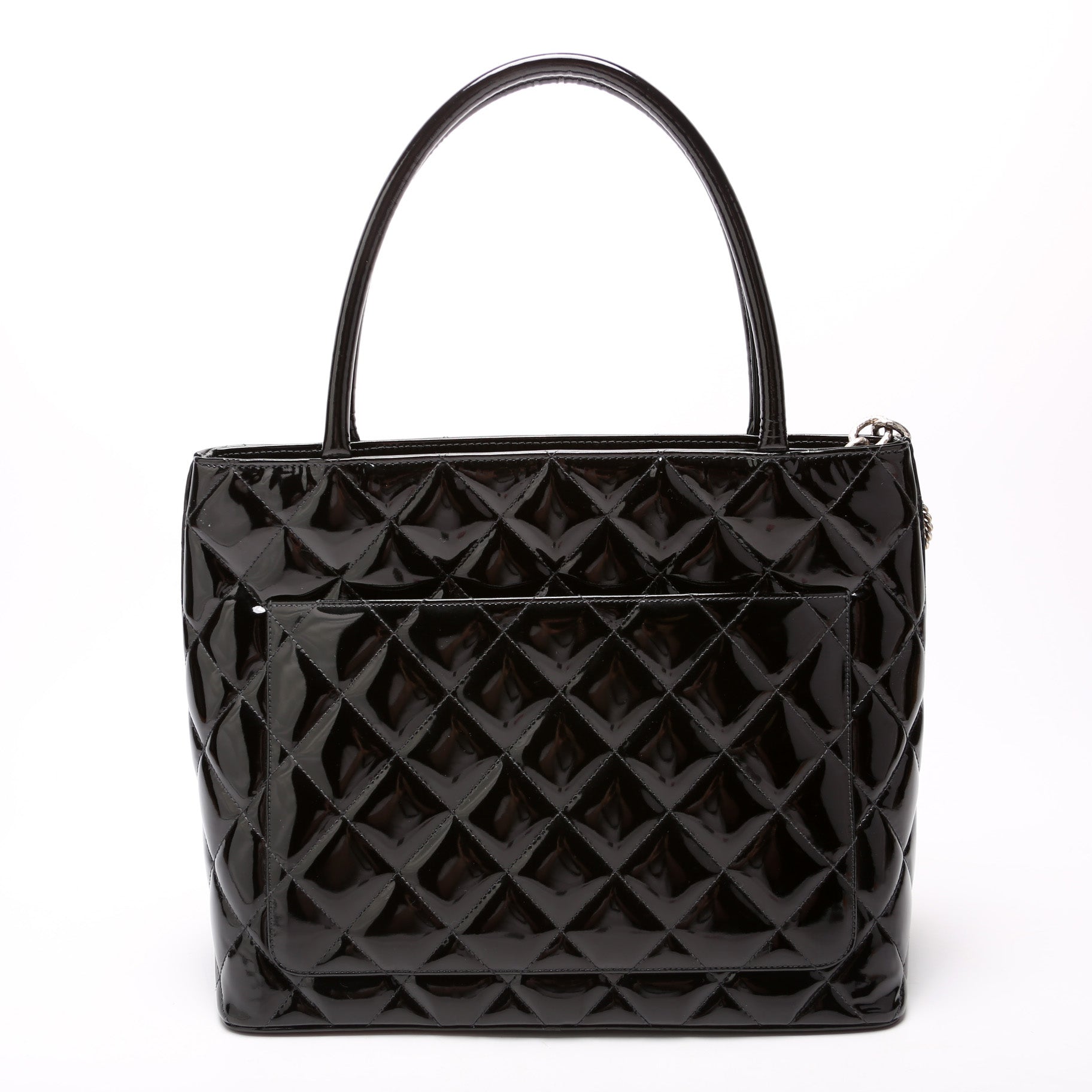 Chanel Medallion Patent Tote Bag