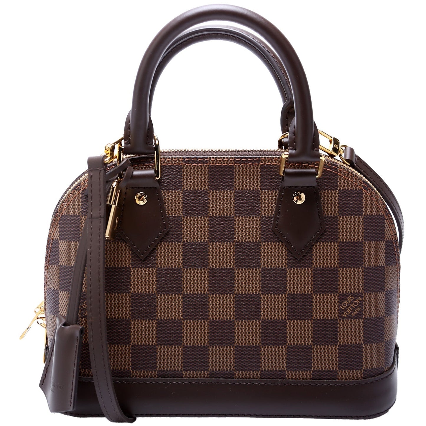 Louis Vuitton Alma BB Ebene Damier Handbag Ebene 9