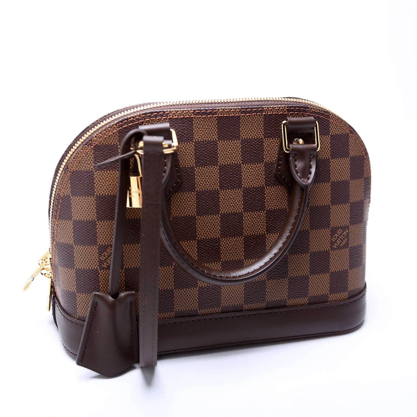 Louis Vuitton Alma BB Ebene Damier Handbag Ebene 9