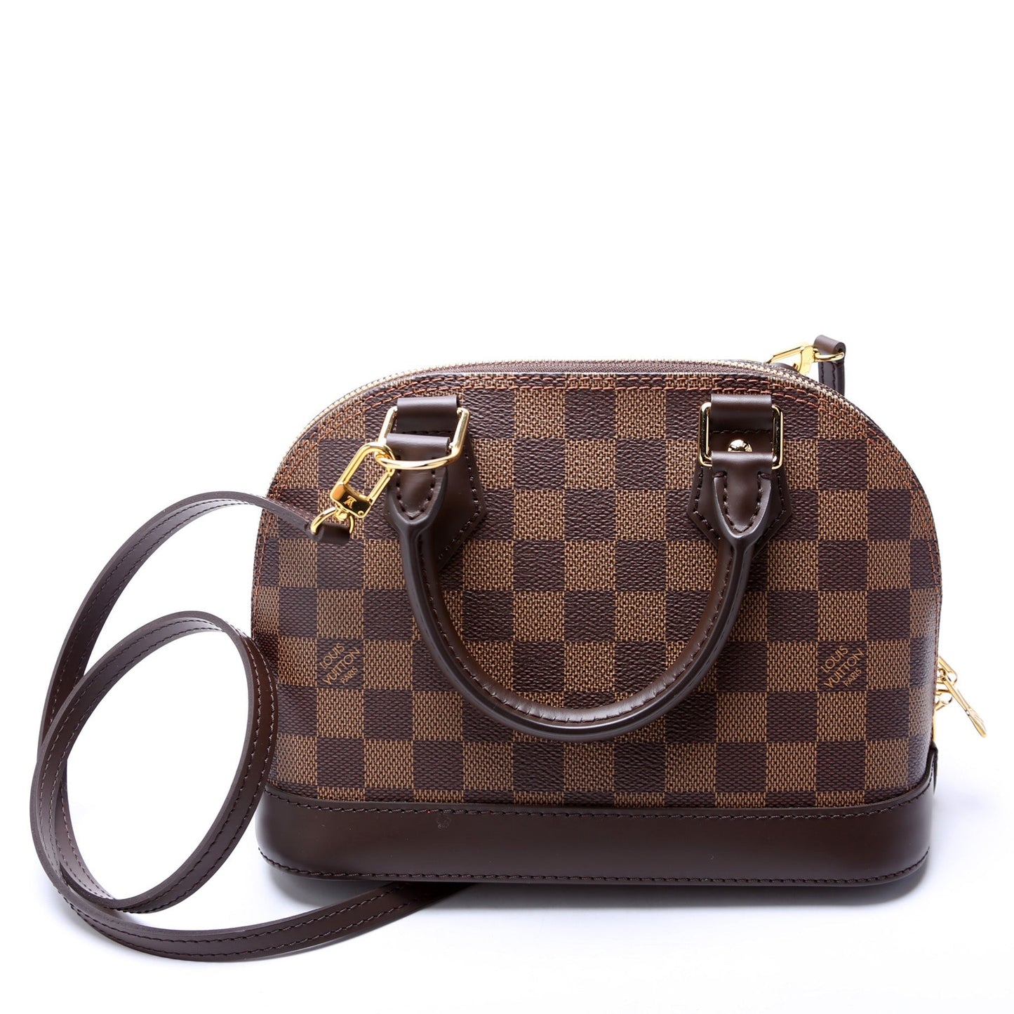 Louis Vuitton Alma BB Ebene Damier Handbag Ebene 9