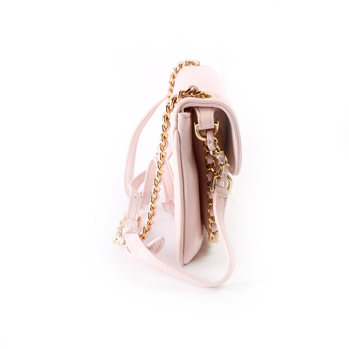 Chanel CC Unchained Lambskin 24M Crossbody Bag