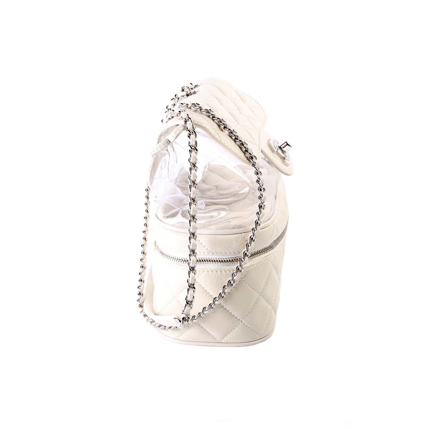 Chanel Aquarium PVC Shiny Calfskin 25M Shoulder Bag