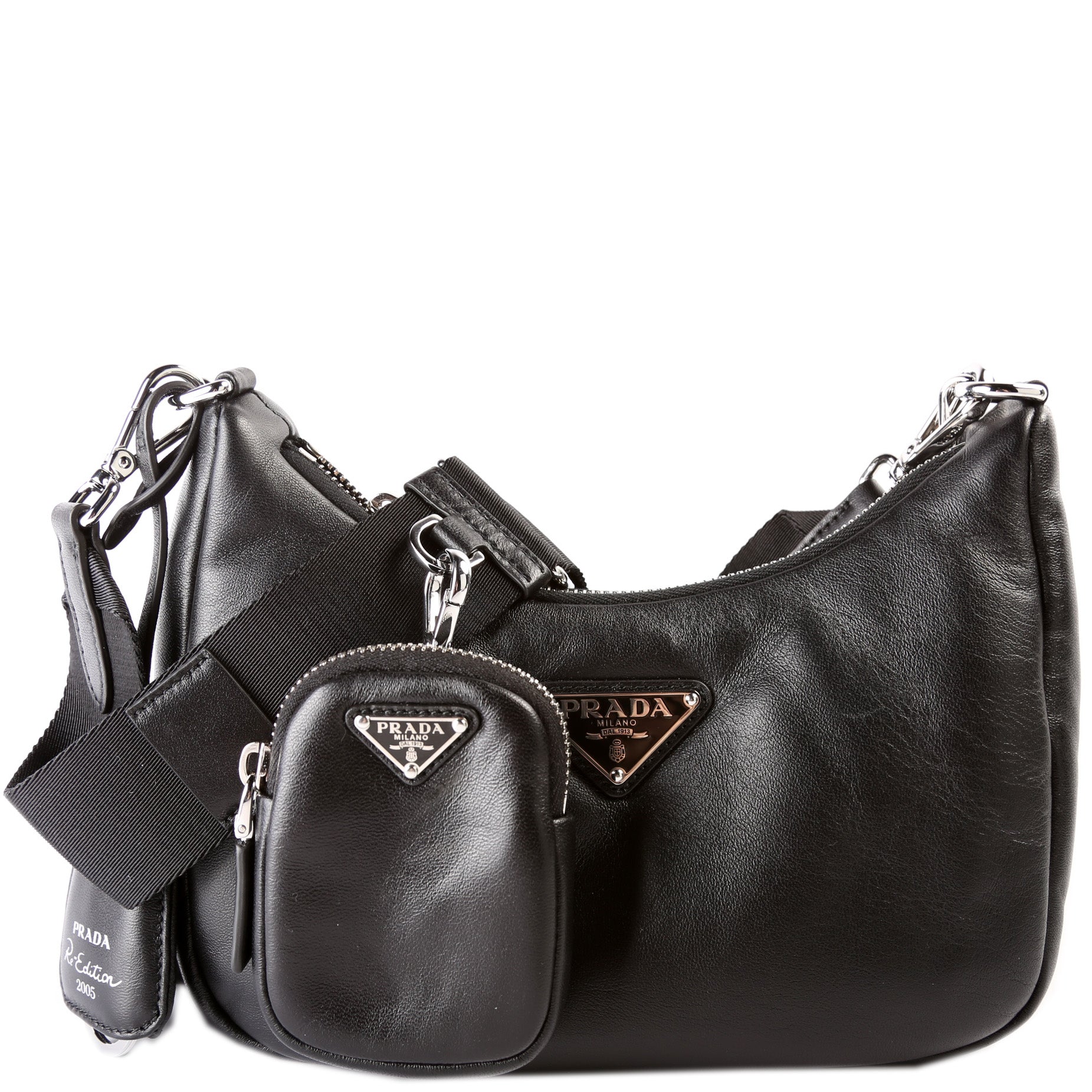 Prada Re Edition Smooth Bag Leather Travel Bag