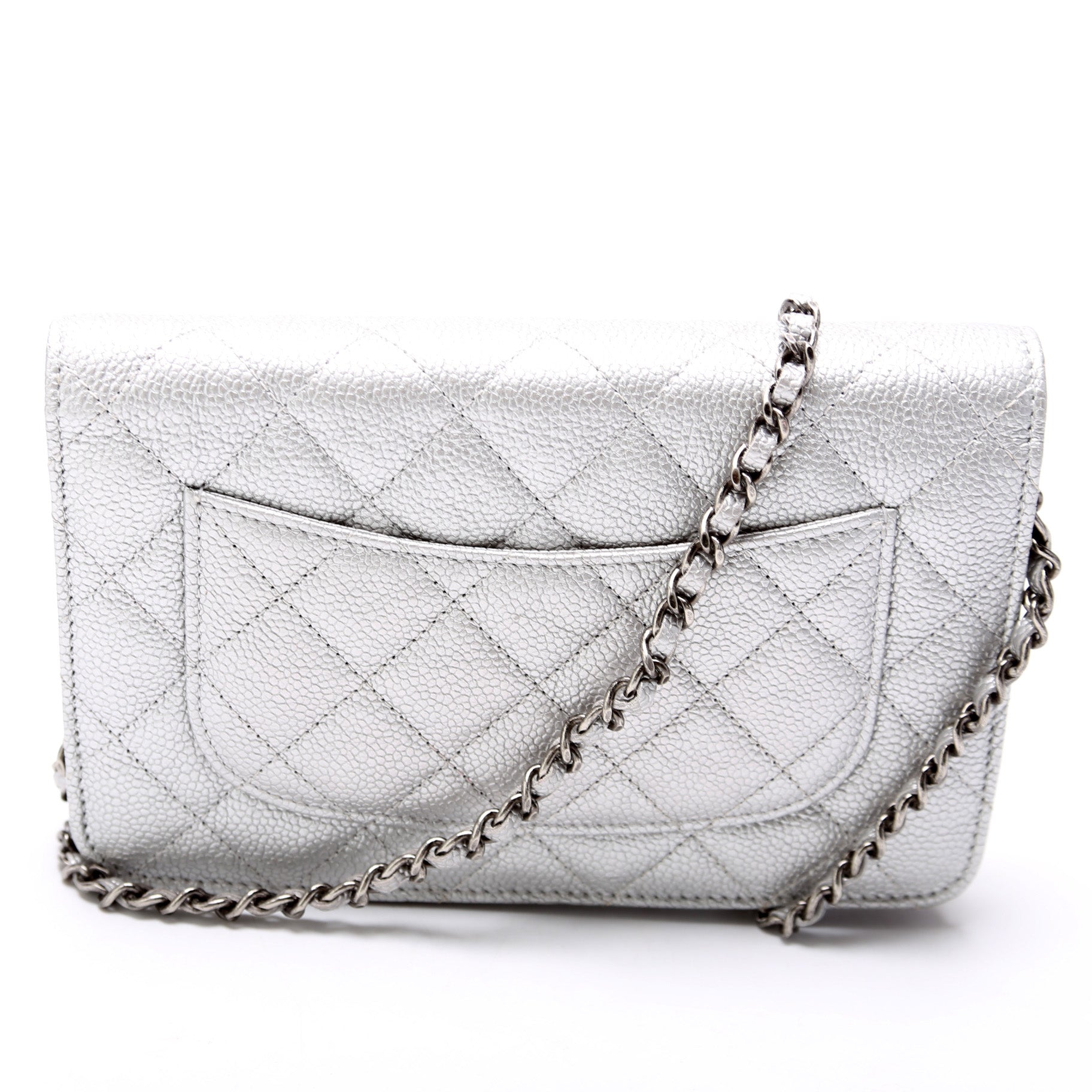 Chanel WOC Classic Quilted Caviar Clutch Bag Caviar 5