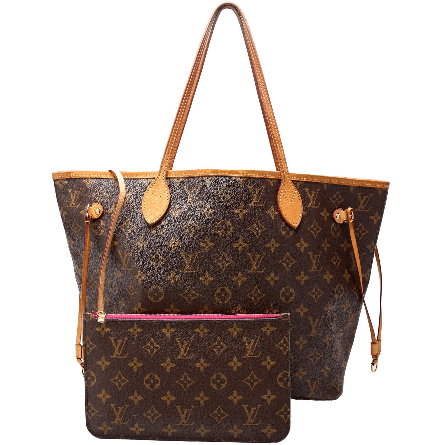 Louis Vuitton Neverfull W MM Monogram Wallet Case Monogram 40