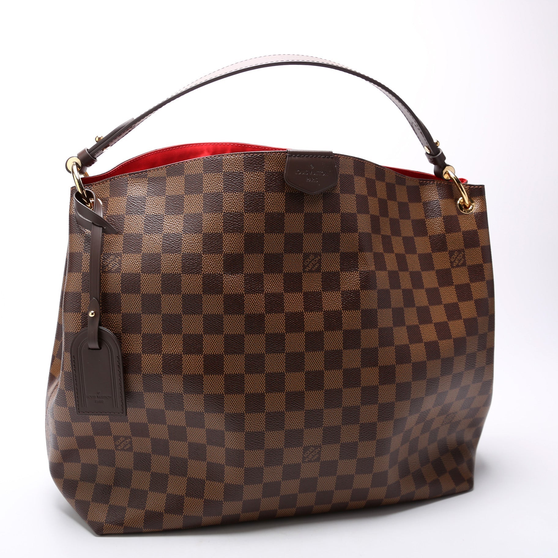 Louis Vuitton Graceful MM Ebene Damier Handbag Ebene 18