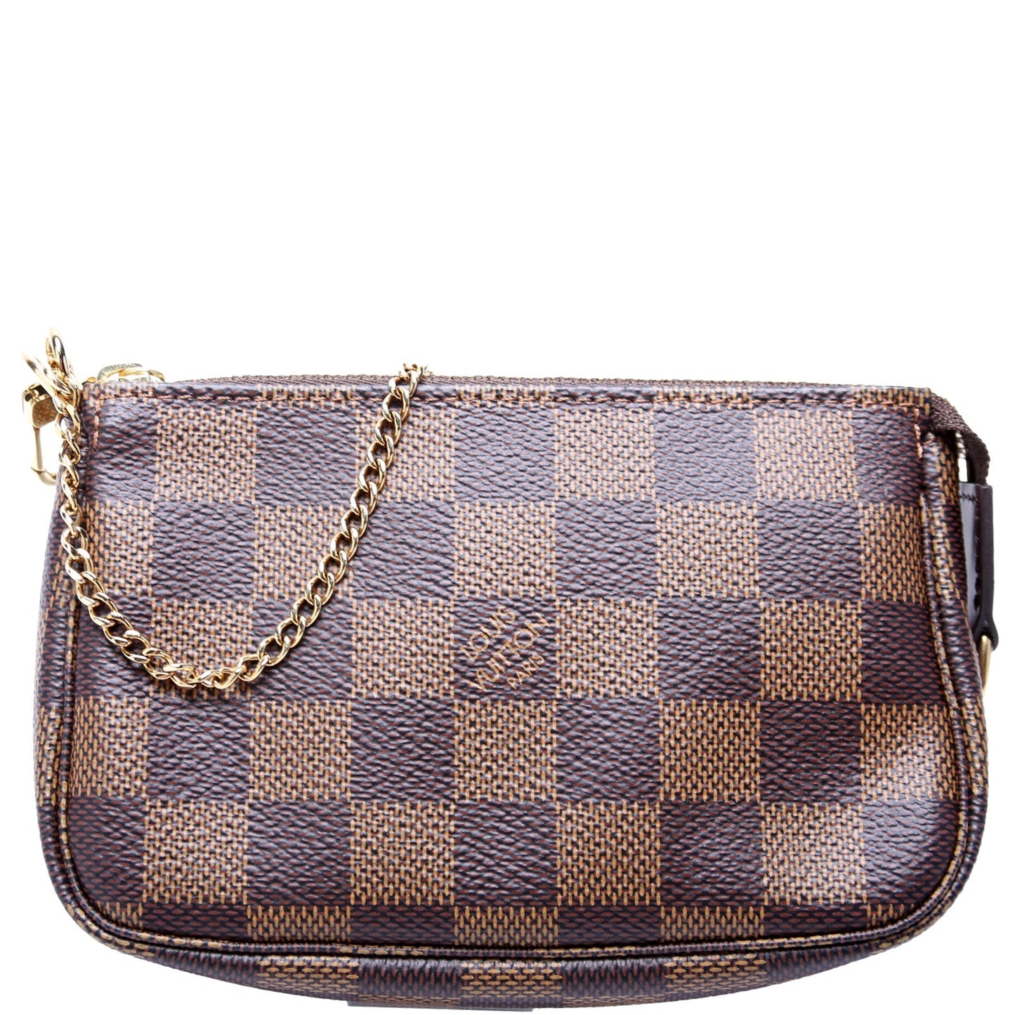 Louis Vuitton Pochette Accessories Ebene Damier Clutch Bag Ebene 7