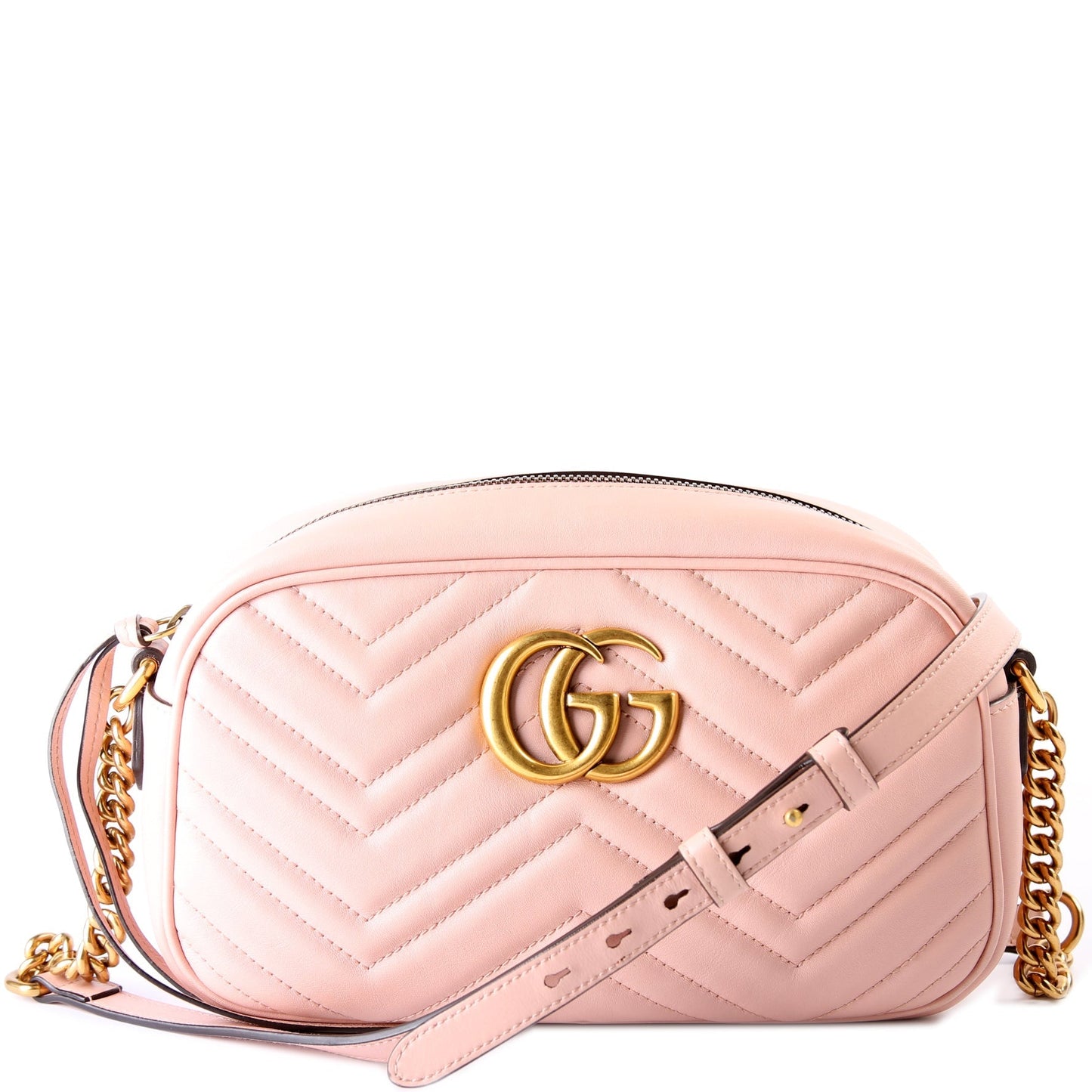 Gucci Marmont Camera Leather Small Crossbody Bag Leather Camera