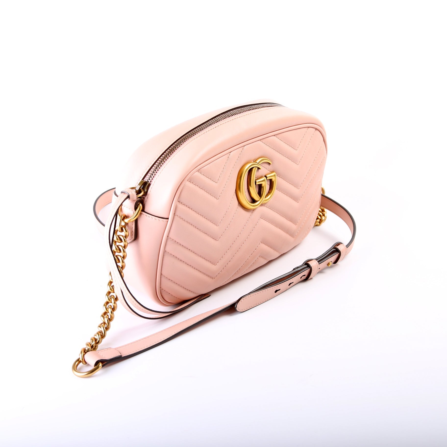 Gucci Marmont Camera Leather Small Crossbody Bag Leather Camera