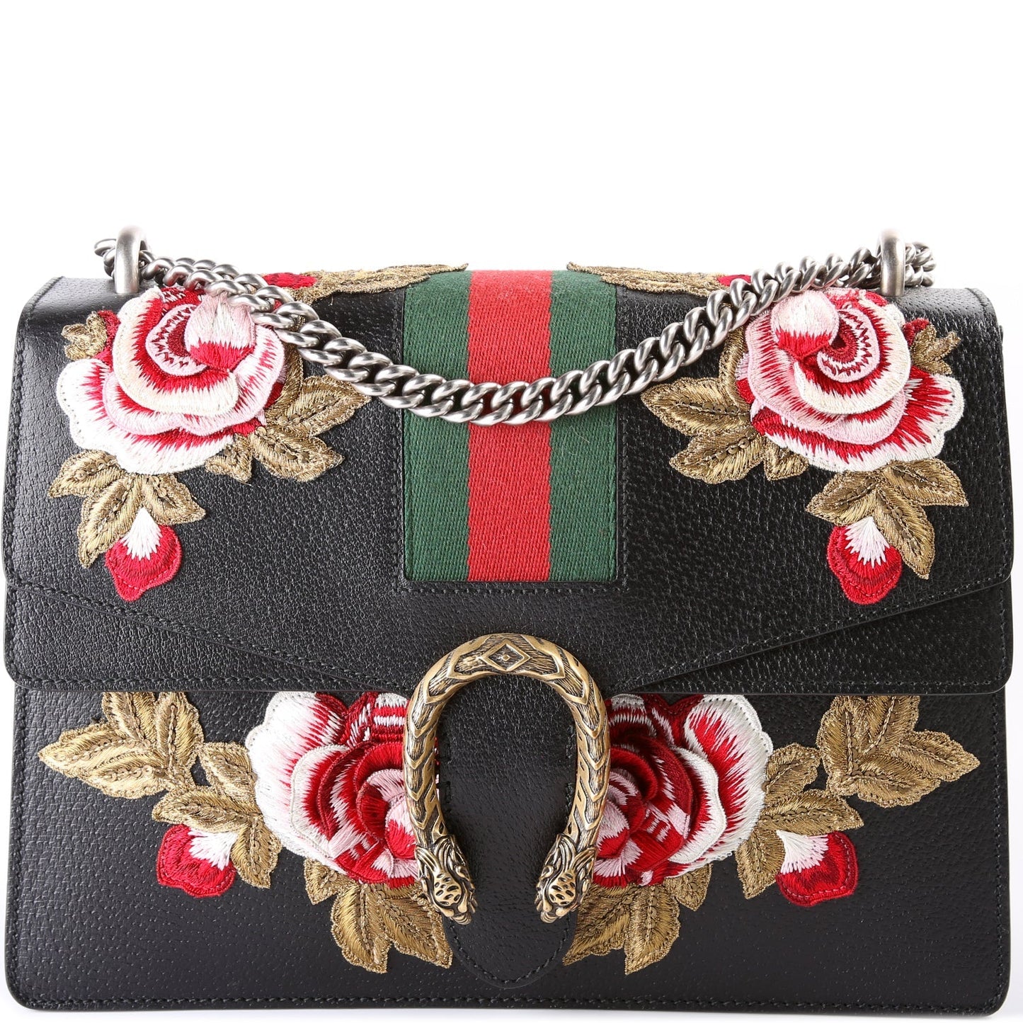 Gucci Dionysus Floral Embroidered Leather Medium Shoulder Bag Shoulder Medium