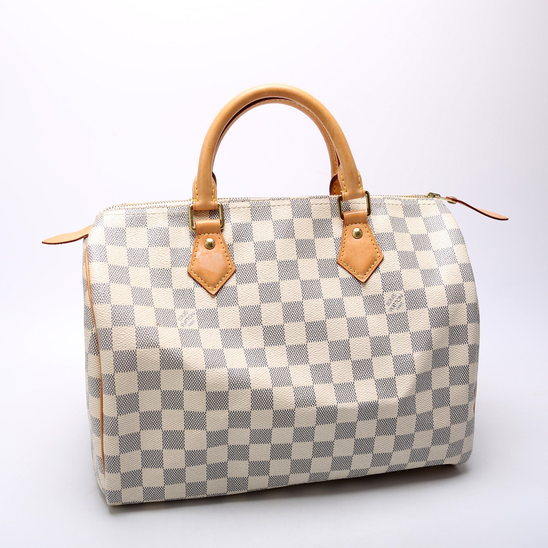Louis Vuitton Speedy 30 Azur Damier Handbag Azur 38