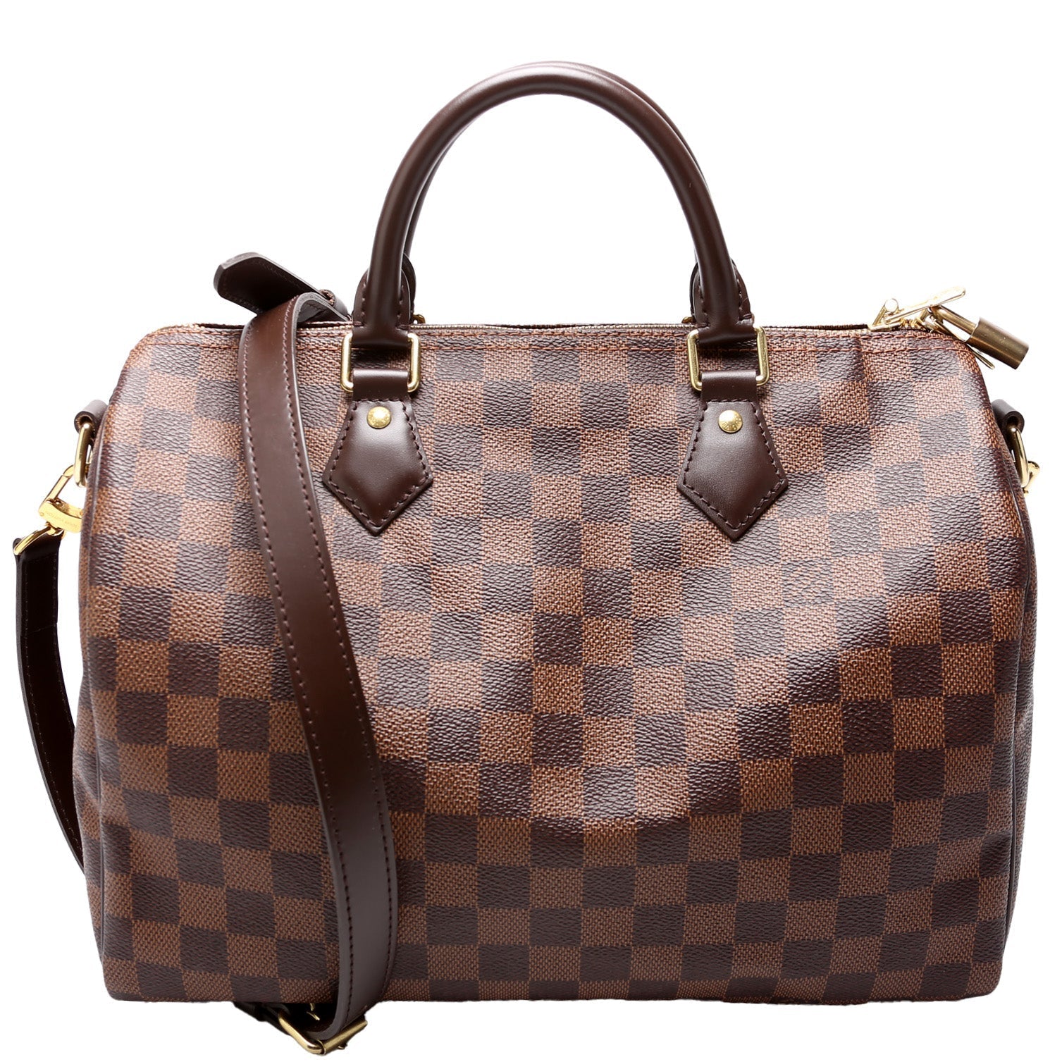 Louis Vuitton Speedy 30 Bandouliere Ebene Damier Handbag Ebene 28