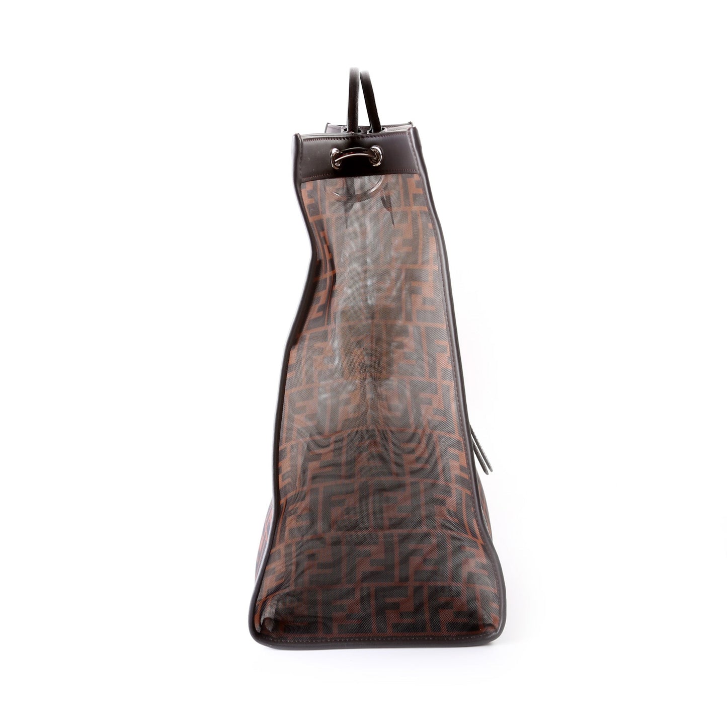 Fendi 8Bh351 Ff Mesh Runaway Shopper Bag Large Travel Bag
