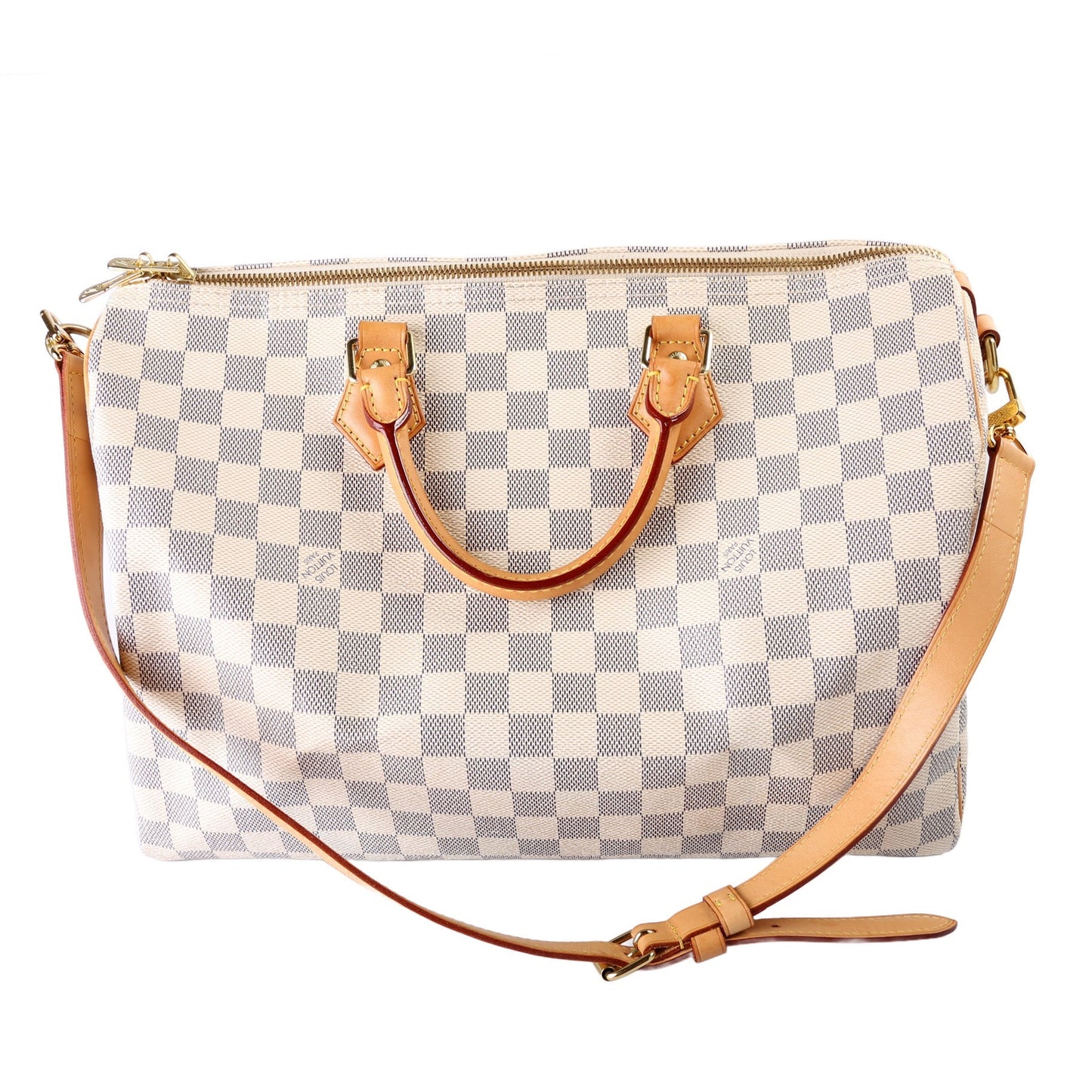 Louis Vuitton Speedy 35 Bandouliere Azur Damier Handbag Azur 2