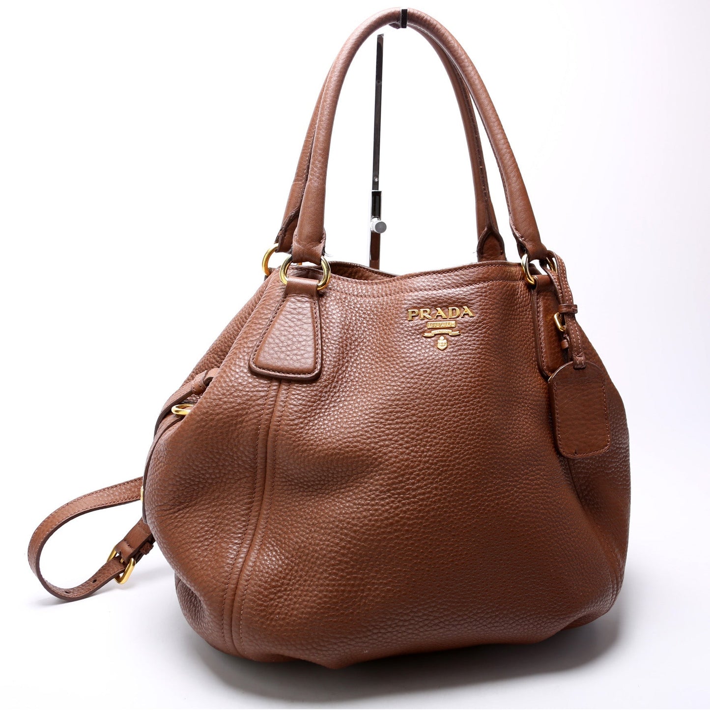 Prada Vitello Daino Convertible Satchel Bag Travel Bag