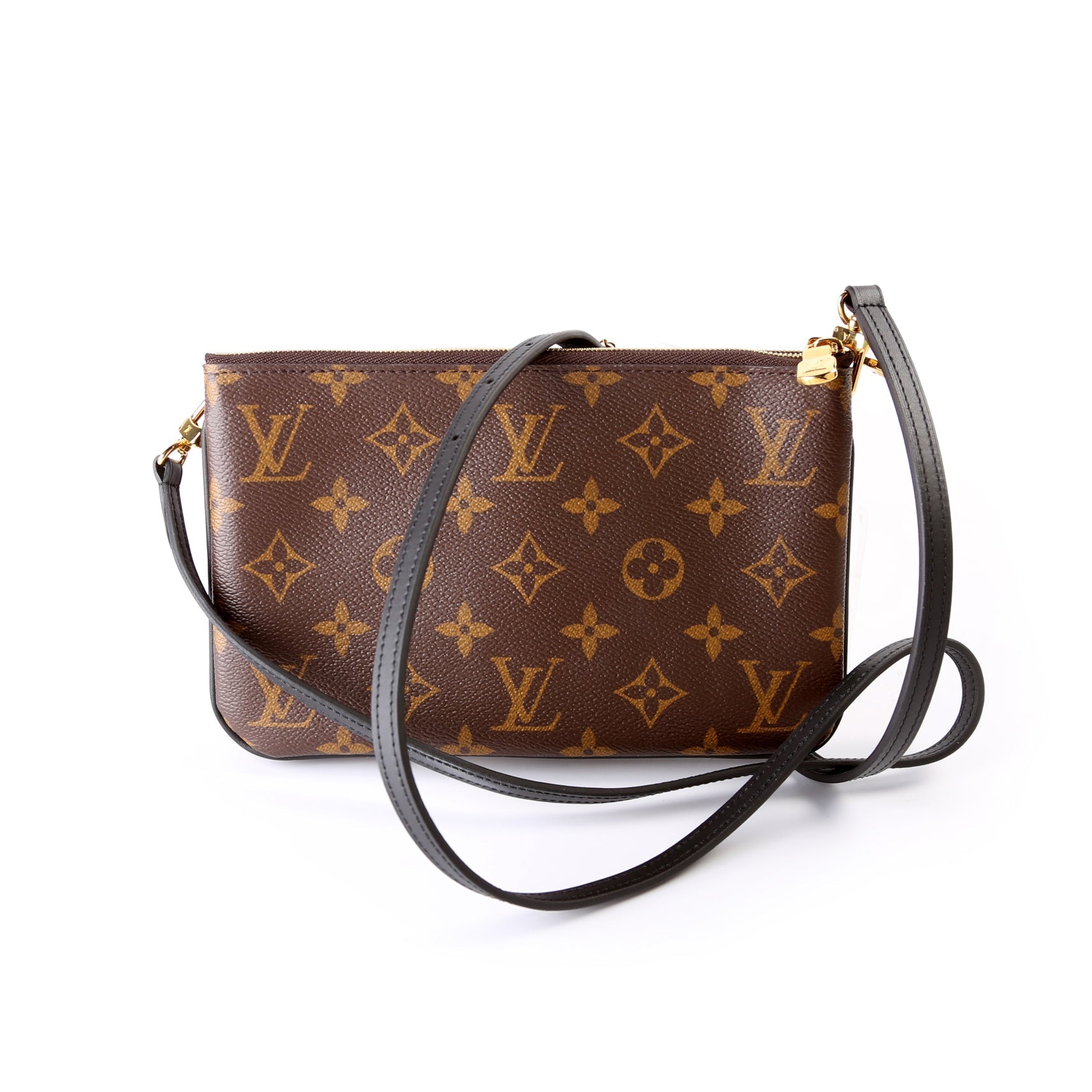 Louis Vuitton Double Zip Pochette Giant Reversible Monogram Clutch Bag