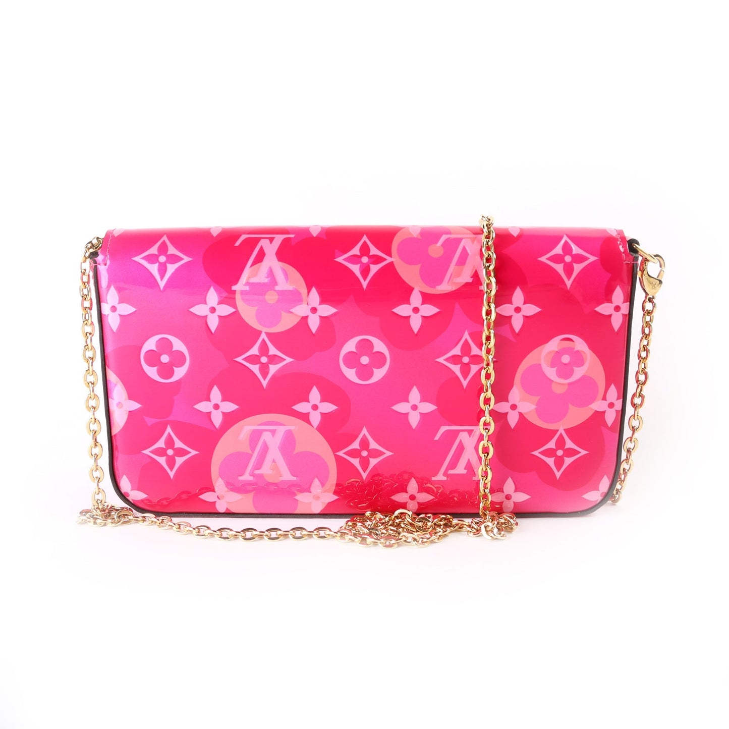 Louis Vuitton Pochette Felicie Valentine Vernis Clutch Bag