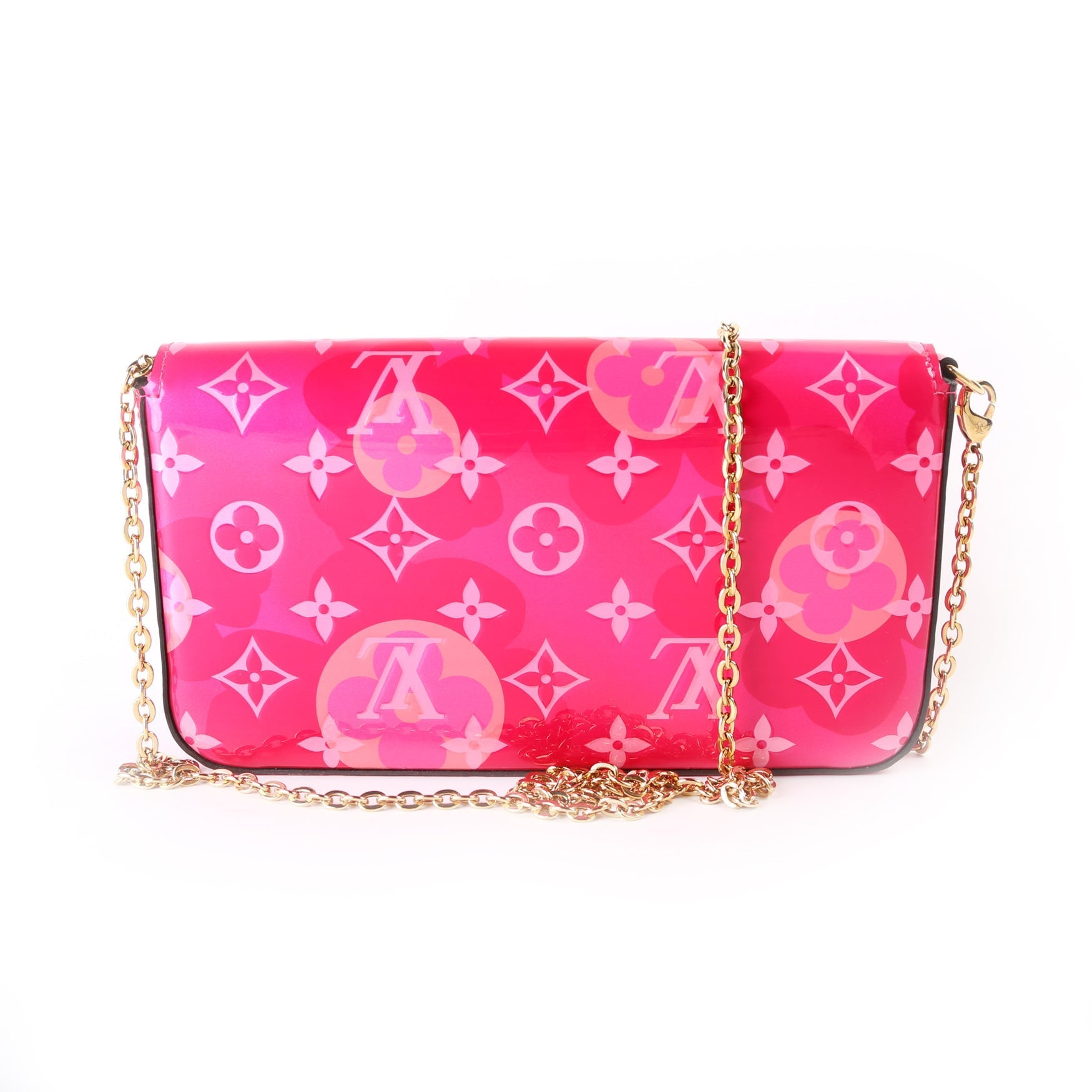 Louis Vuitton Pochette Felicie Valentine Vernis Clutch Bag