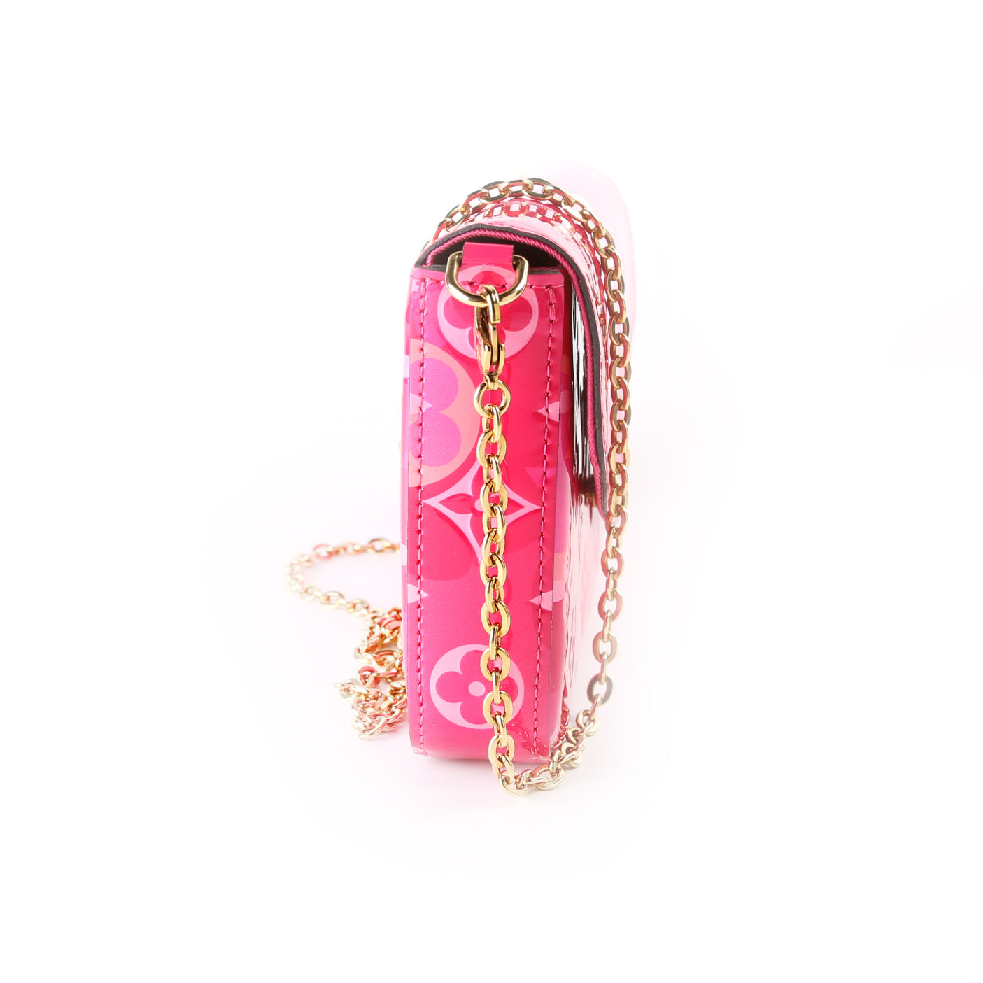 Louis Vuitton Pochette Felicie Valentine Vernis Clutch Bag