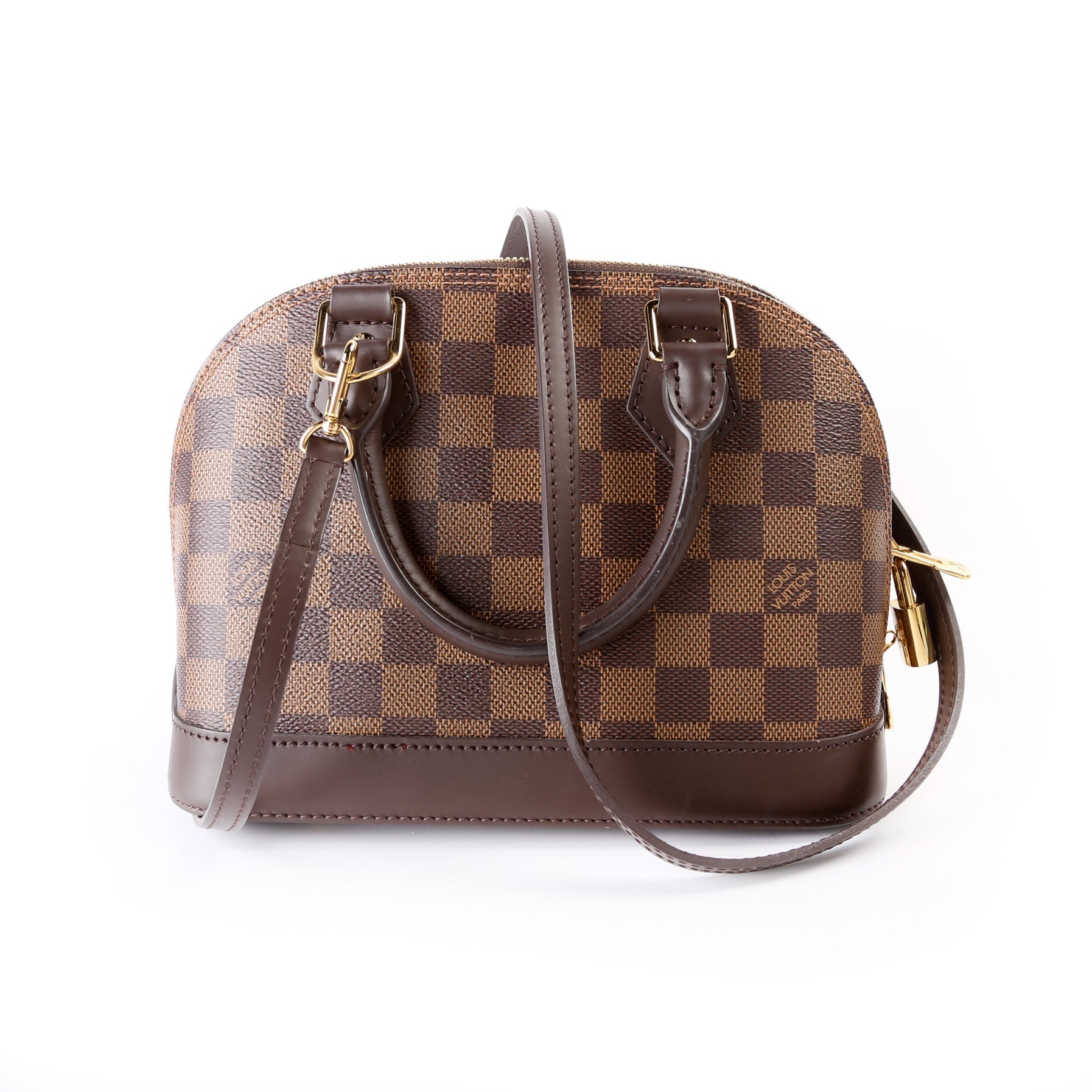 Louis Vuitton Alma BB Ebene Damier Handbag Ebene 16