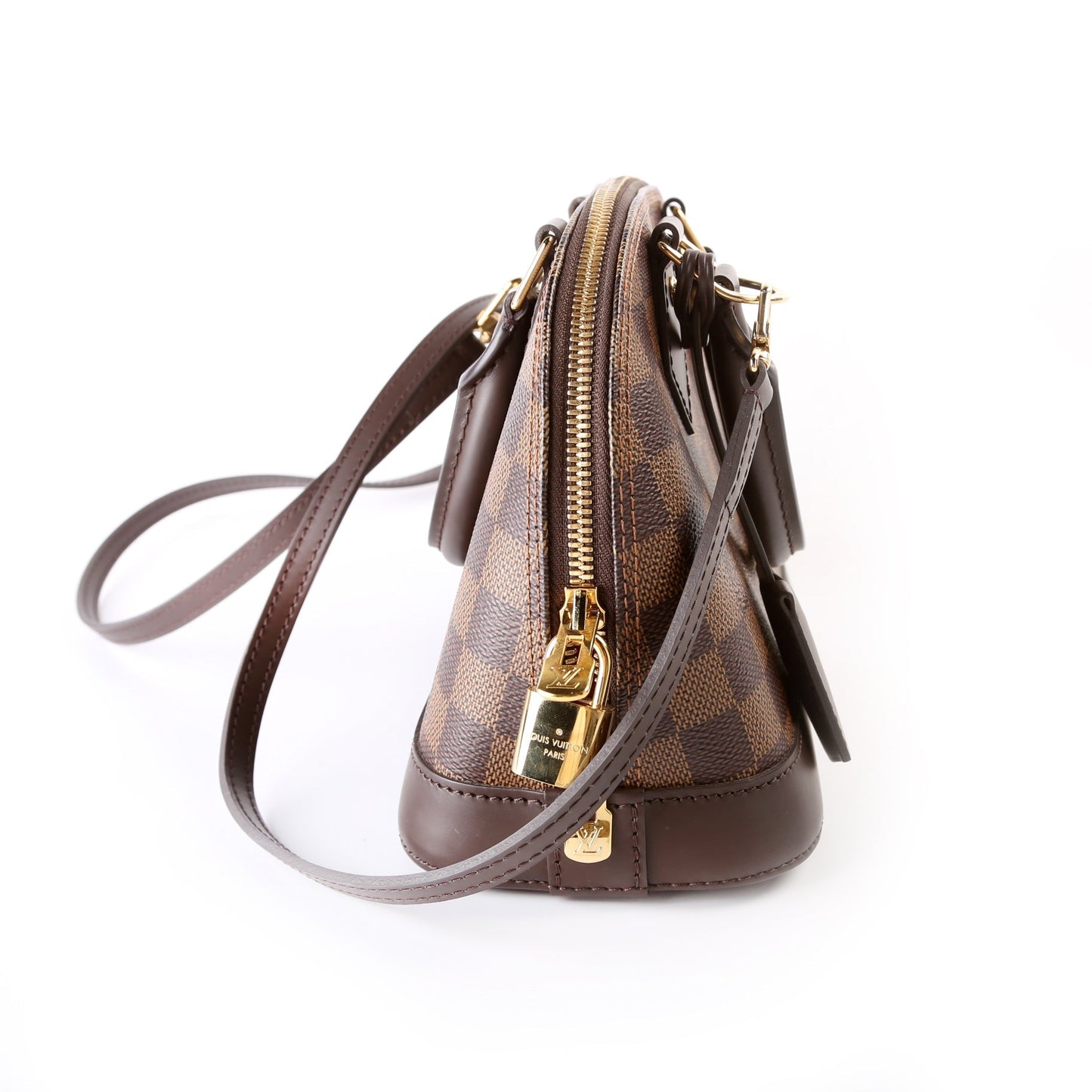 Louis Vuitton Alma BB Ebene Damier Handbag Ebene 16
