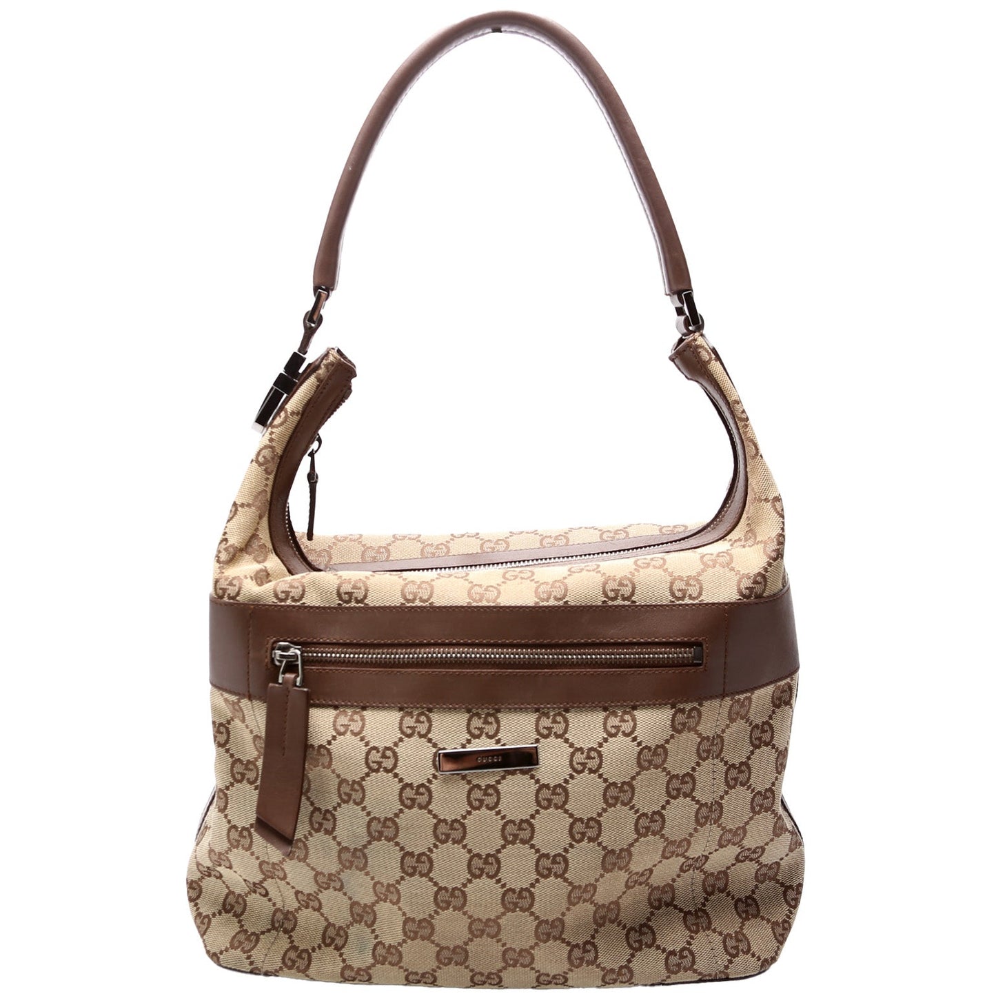 Gucci 001- GG Canvas Shoulder Bag