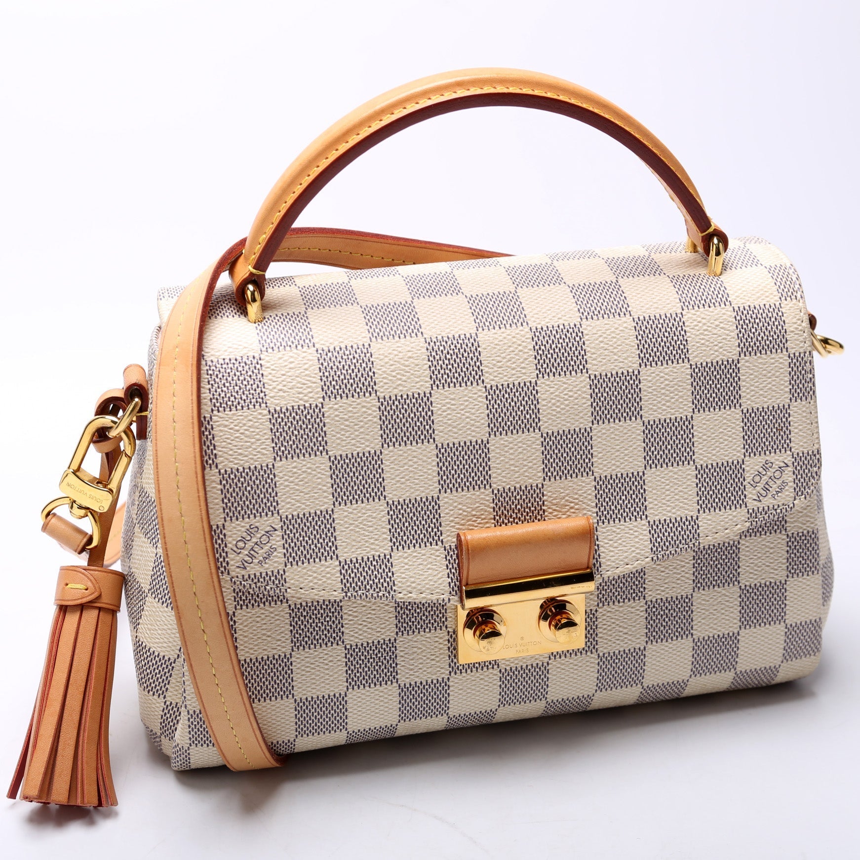 Louis Vuitton Croisette Azur Damier Handbag Azur 10