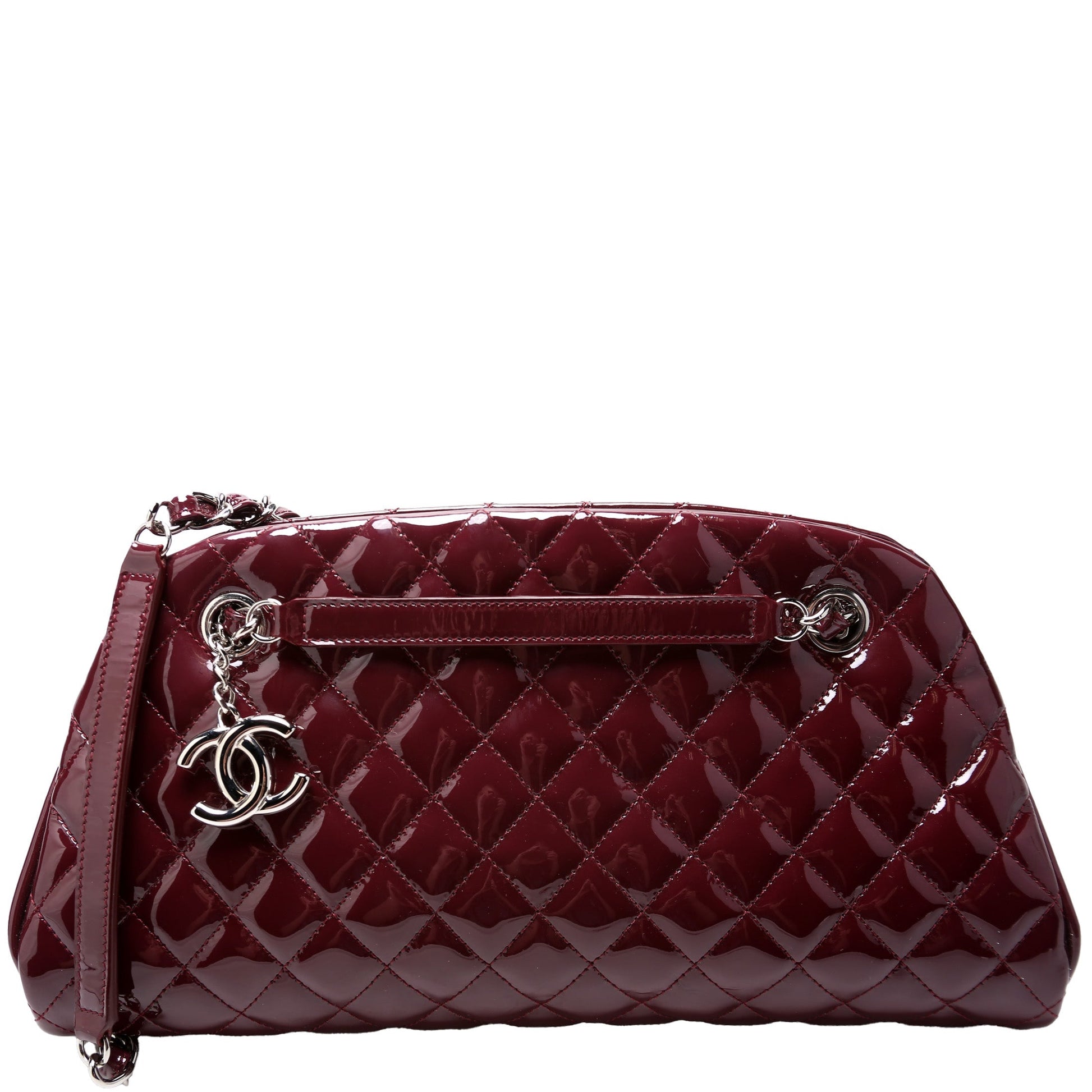 Chanel Just Mademoiselle Bowling Patent 15M Handbag