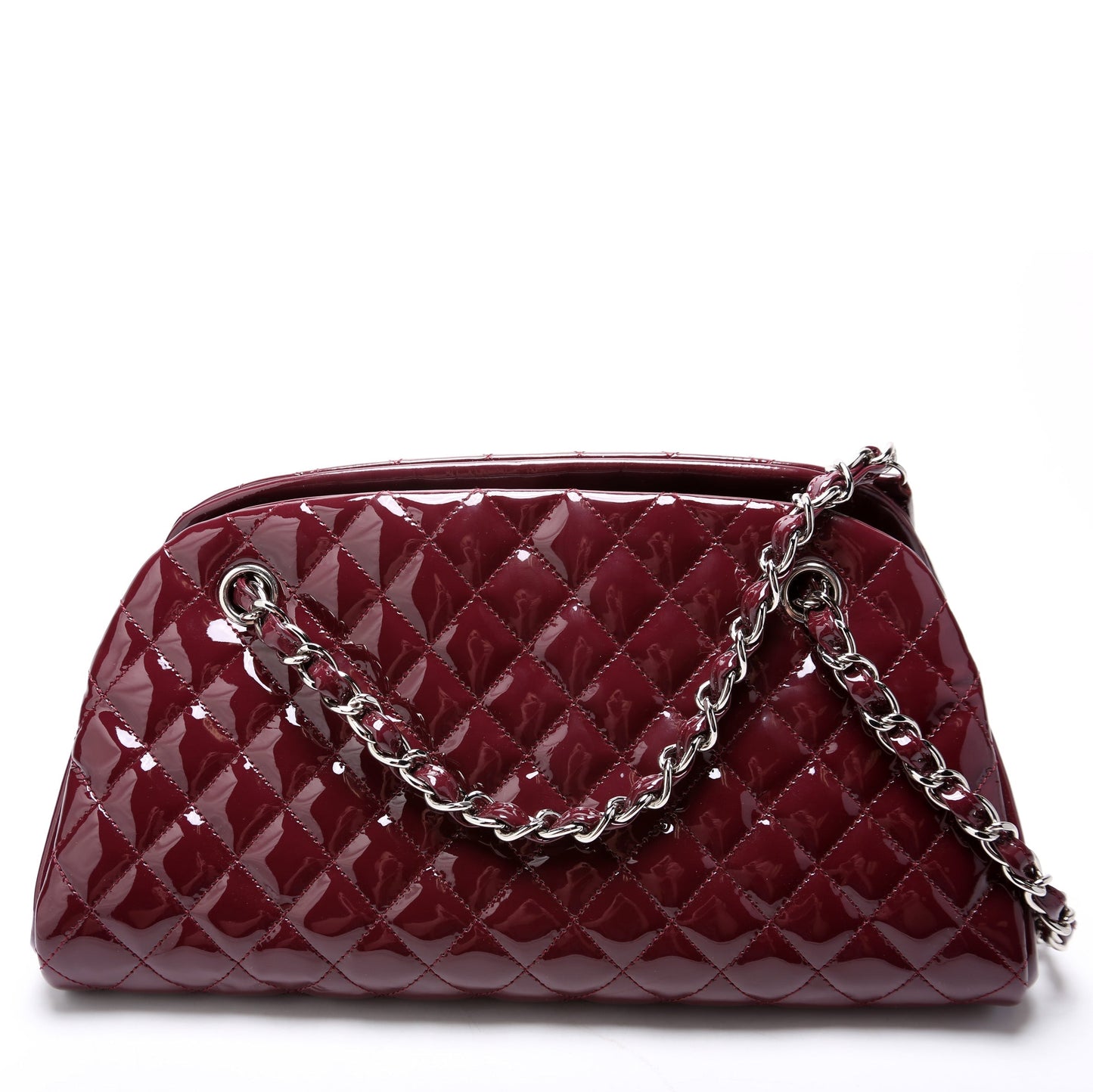 Chanel Just Mademoiselle Bowling Patent 15M Handbag