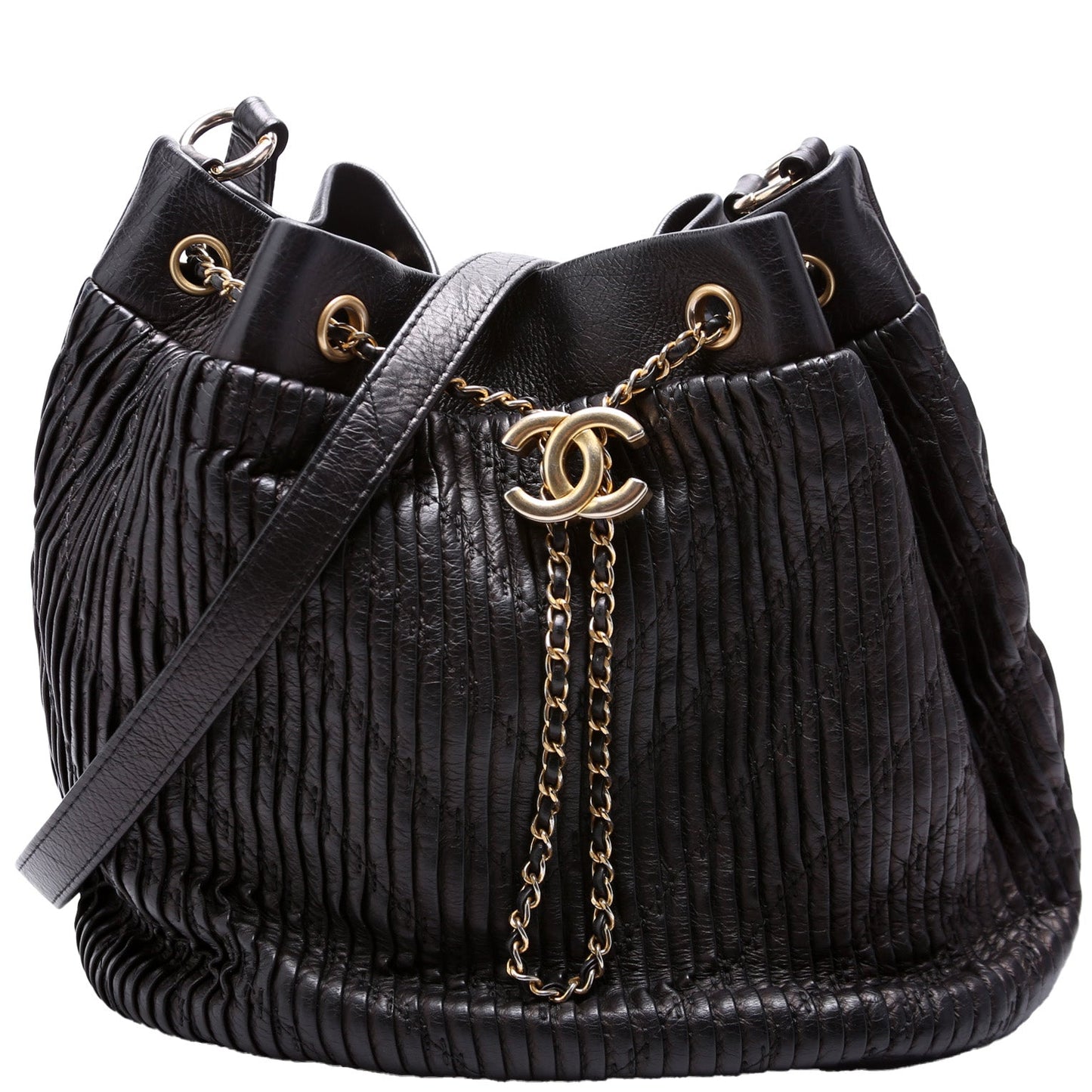 Chanel Coco Pleats Drawstring 24M Jewelry