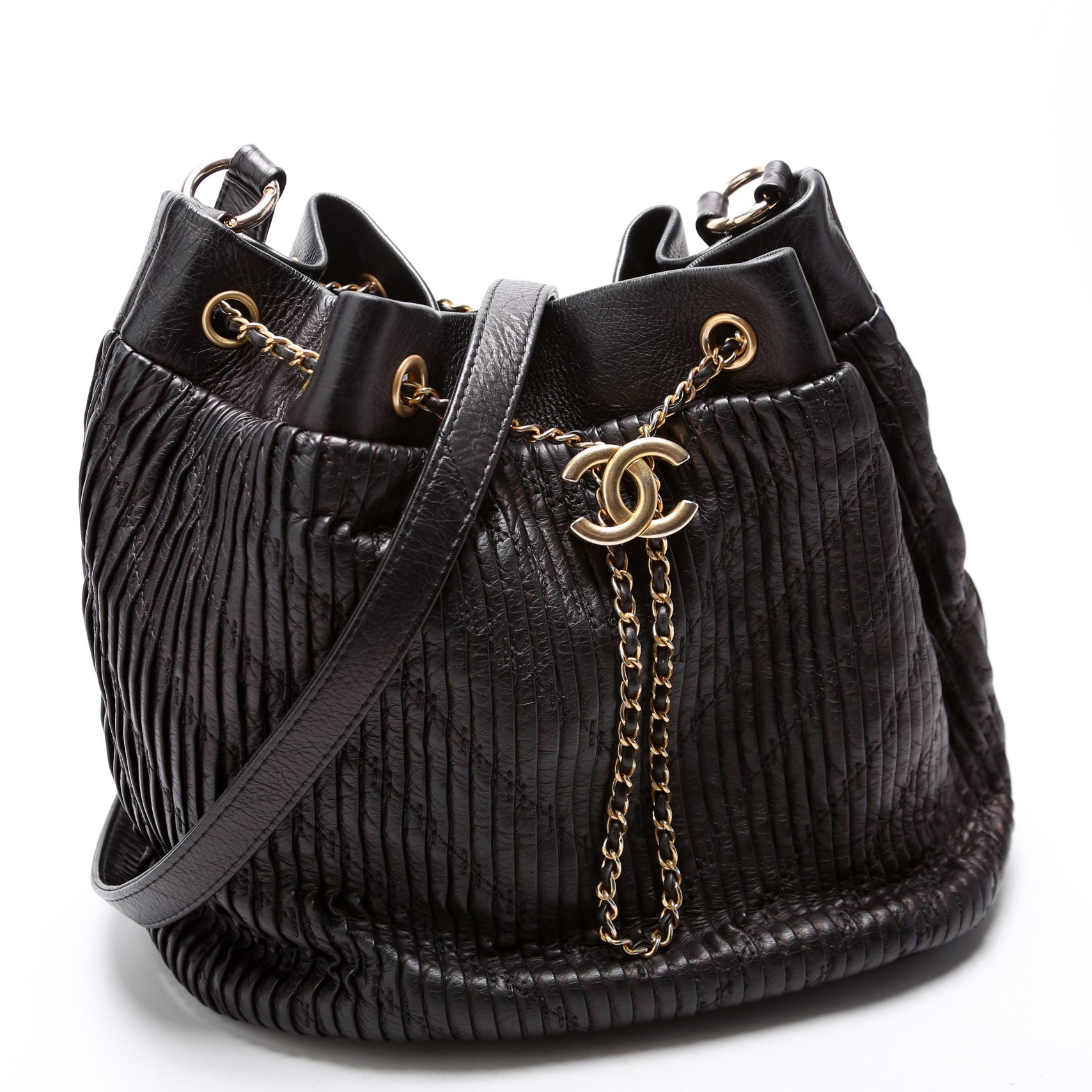 Chanel Coco Pleats Drawstring 24M Jewelry