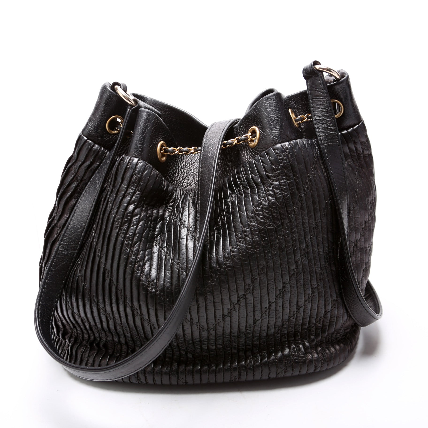 Chanel Coco Pleats Drawstring 24M Jewelry