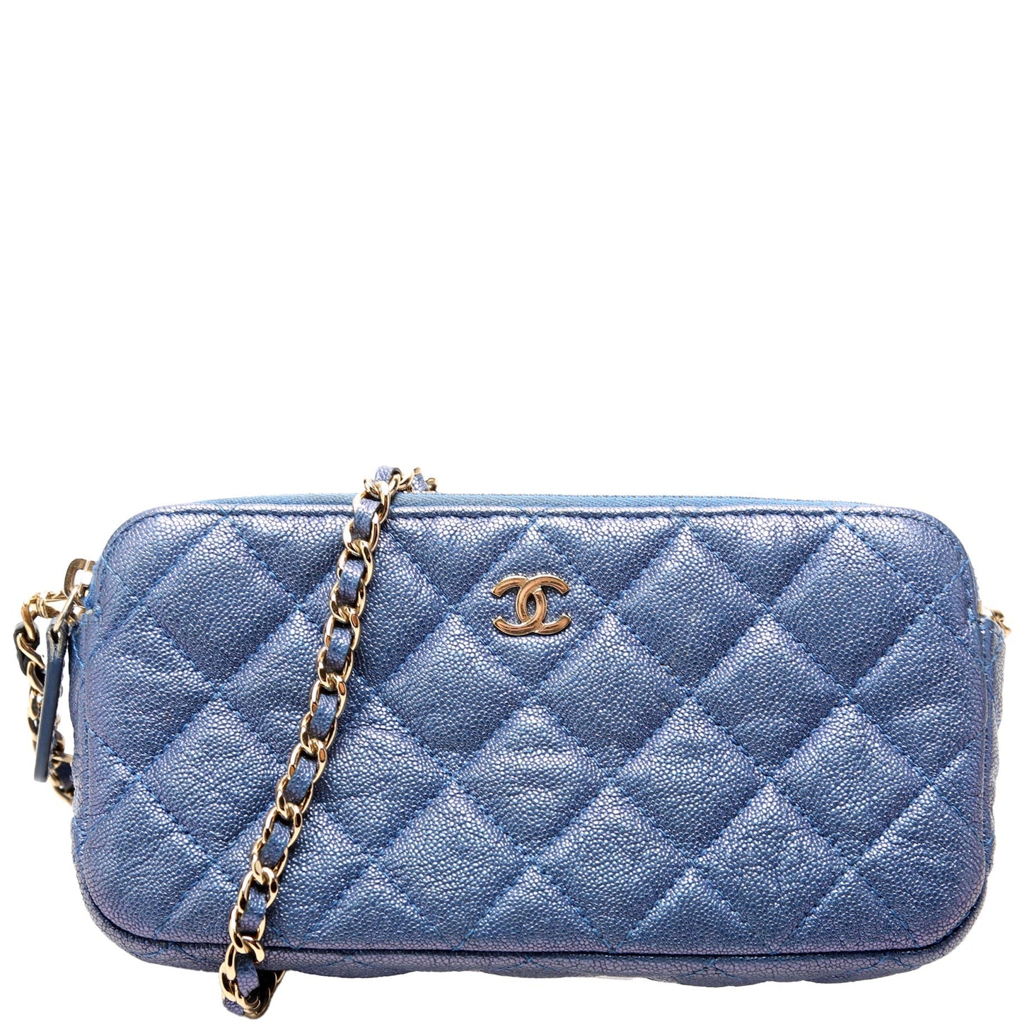 Chanel WOC Double Zip 27M Clutch Bag