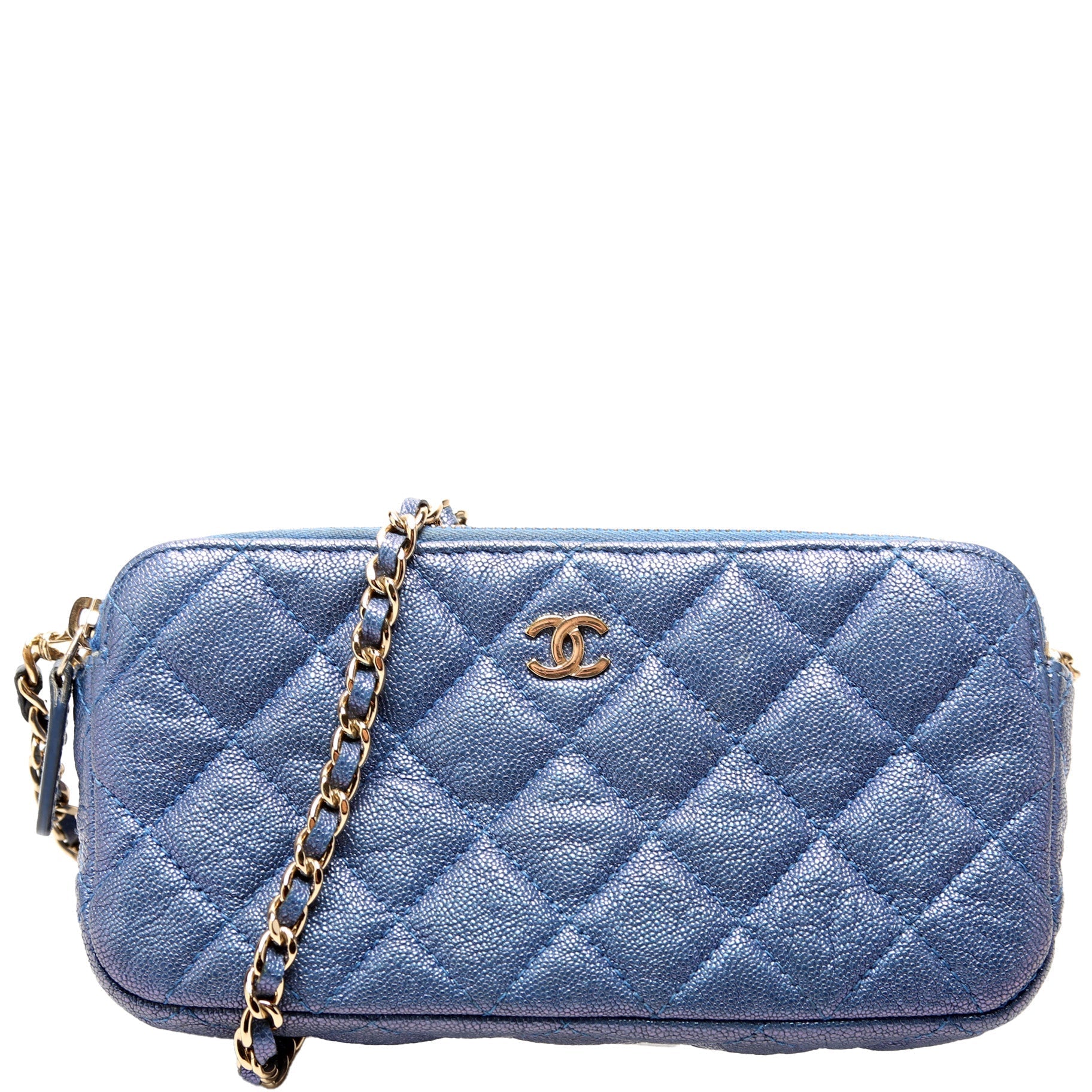 Chanel WOC Double Zip 27M Clutch Bag