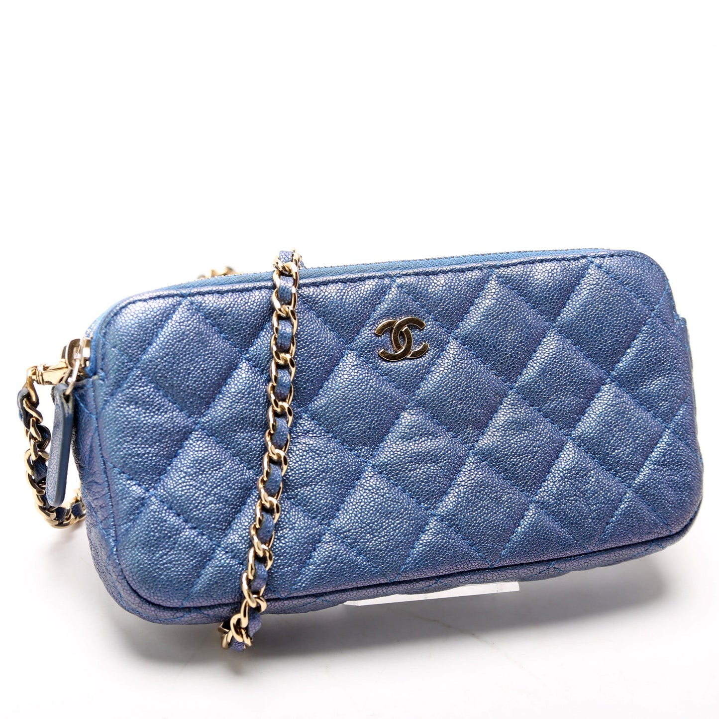 Chanel WOC Double Zip 27M Clutch Bag
