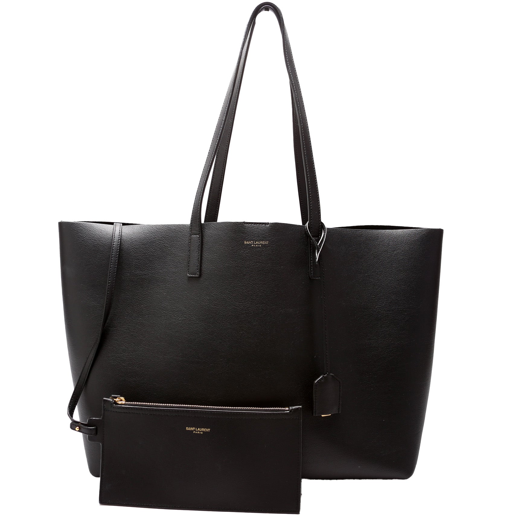 YSL Saint Laurent Saint Laurent Shopping E W Supple Bag Leather Travel Bag