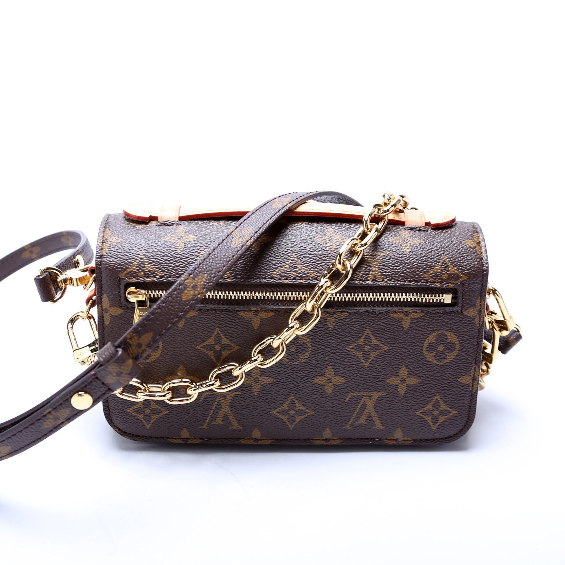 Louis Vuitton Pochette Metis East West Monogram Clutch Bag