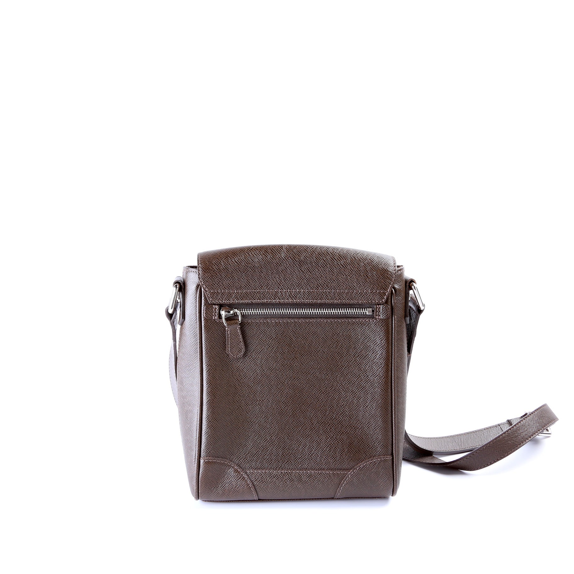 Louis Vuitton Luca Ardoise Taiga Messenger Crossbody Bag