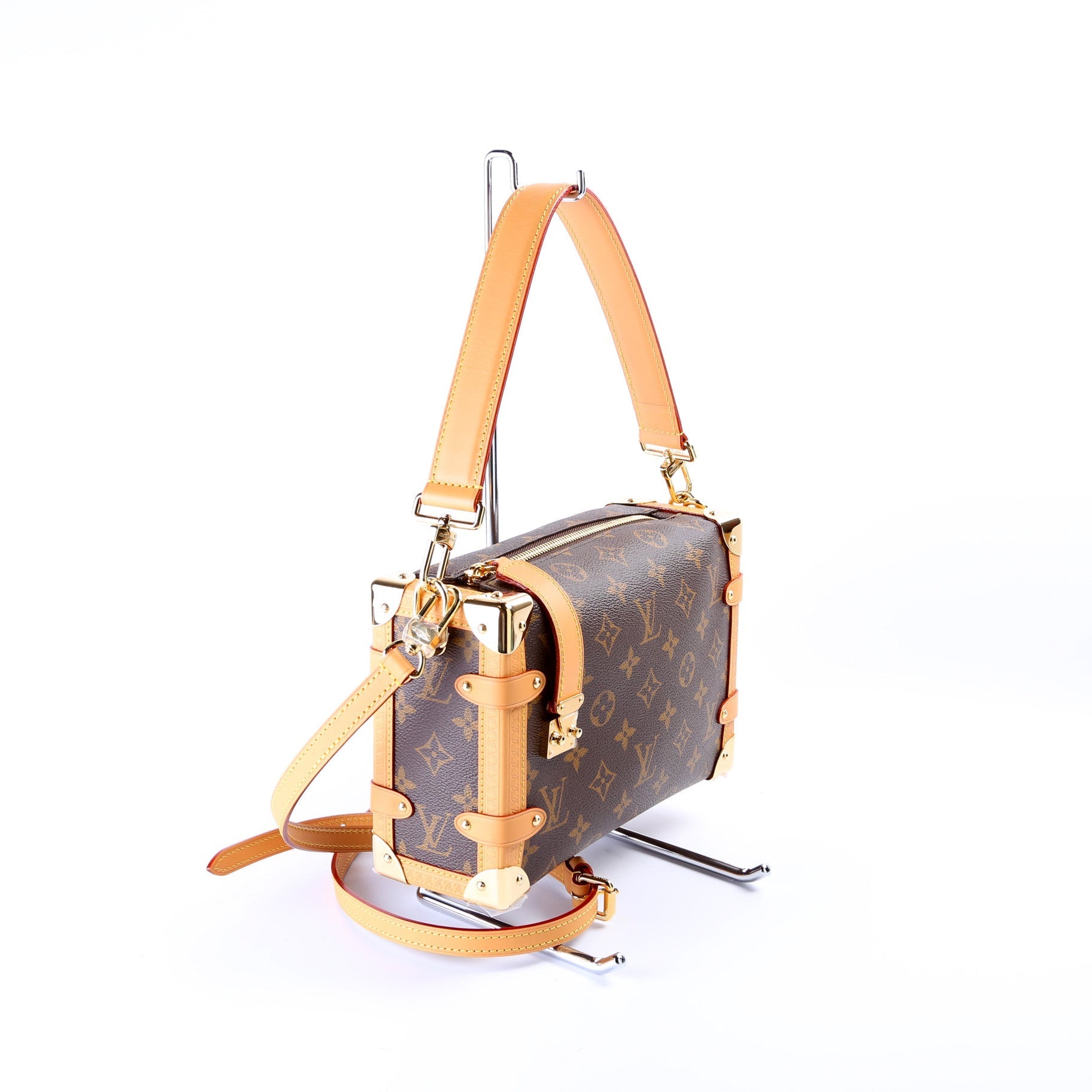 Louis Vuitton Side Trunk Monogram MM Handbag