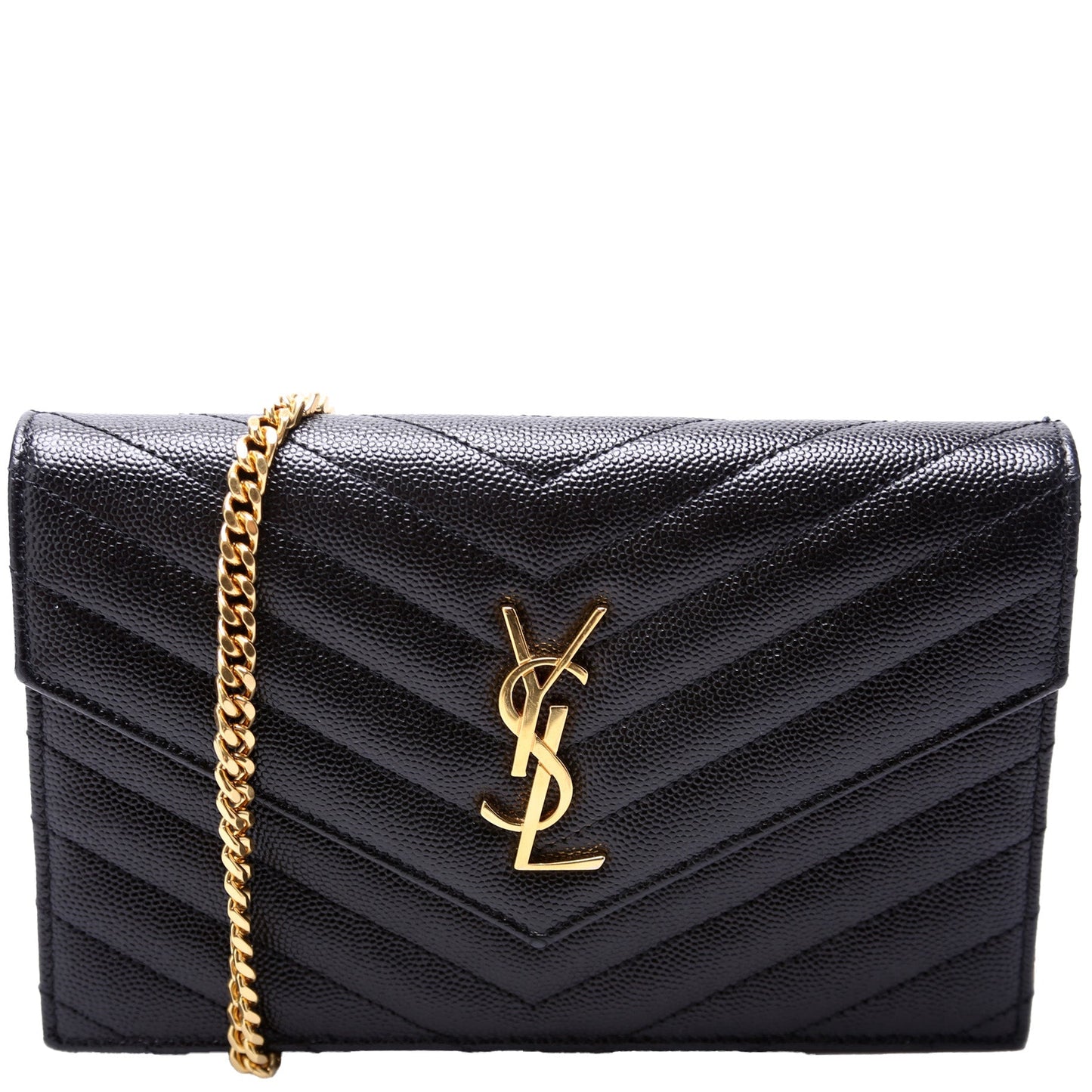 YSL Saint Laurent Envelope Wallet Bag Chain Travel Bag