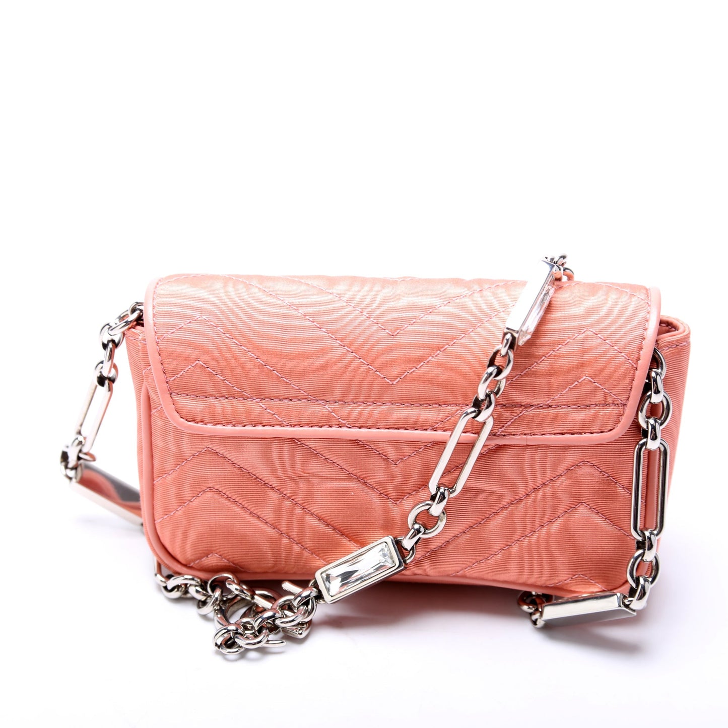 Gucci Marmont Rhinestone Moire Mini Belt