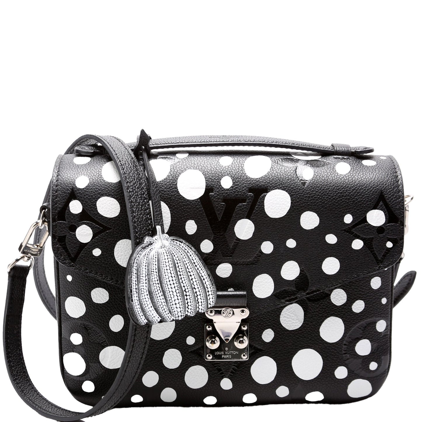 Louis Vuitton Pochette Metis Kusama Empreinte Clutch Bag